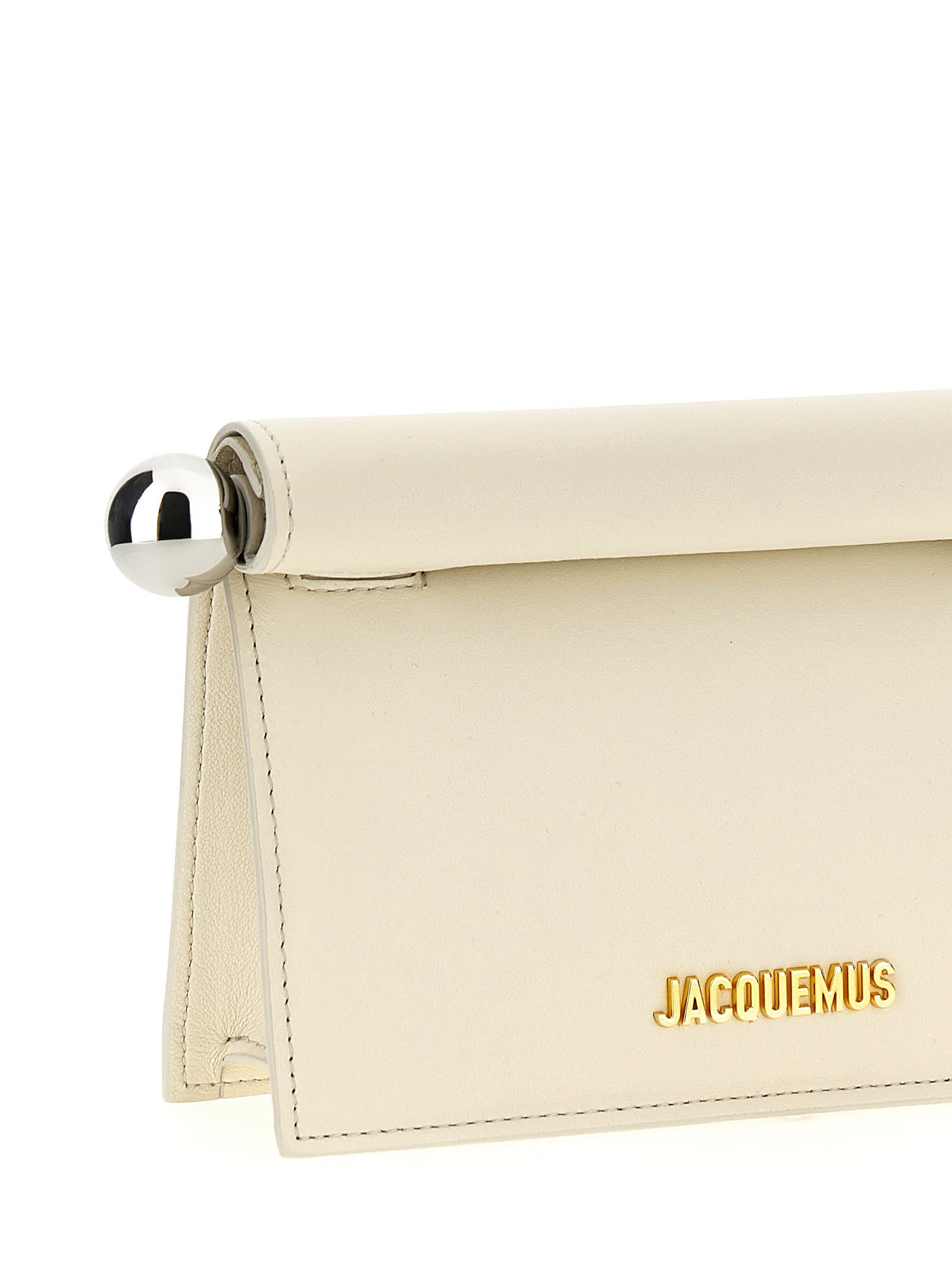 Jacquemus 'la Petite Pochette Rond Carré' Clutch In White