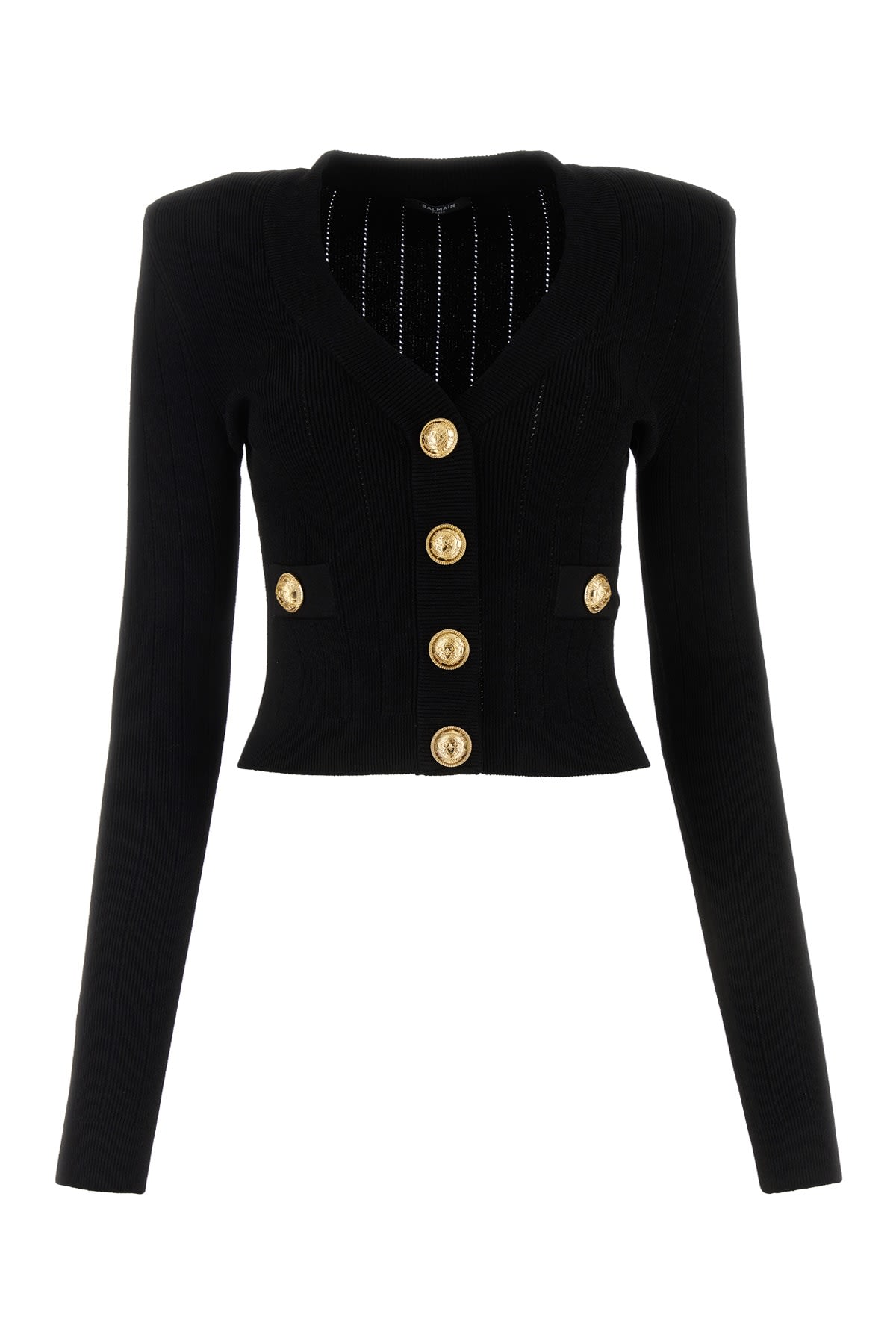 Shop Balmain Maglia In Noir