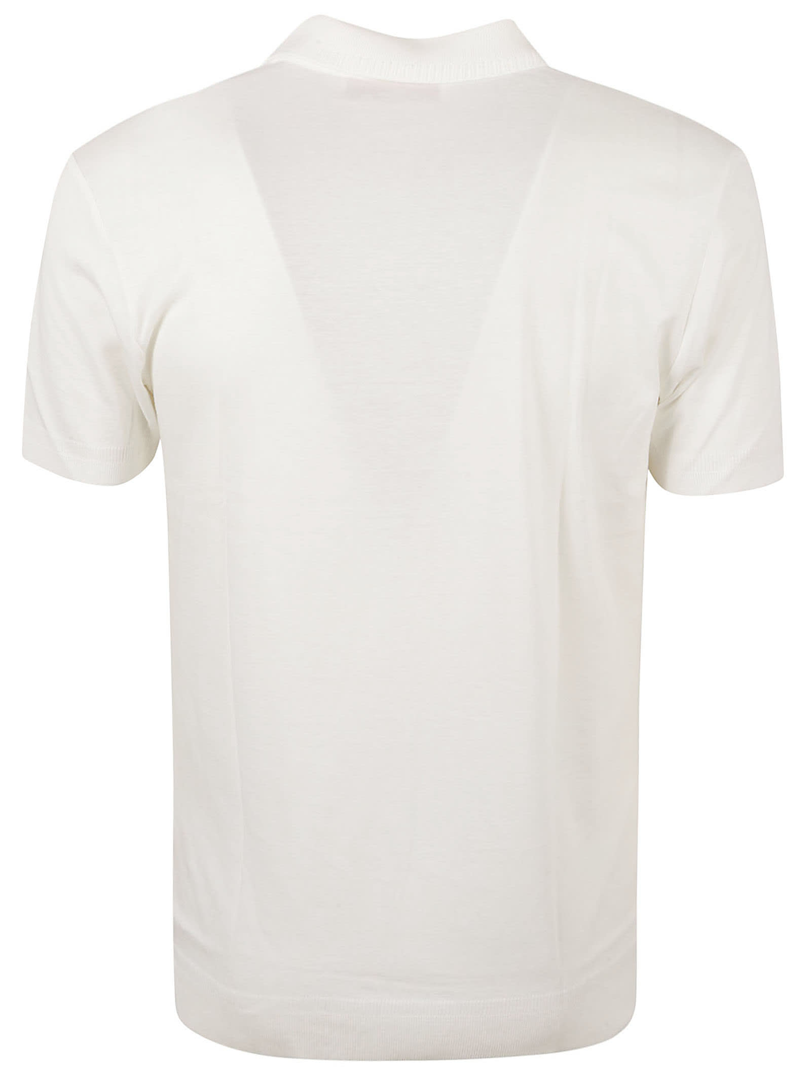 Shop Orlebar Brown Jarrett Jacquard Knit Polo Shirt In White