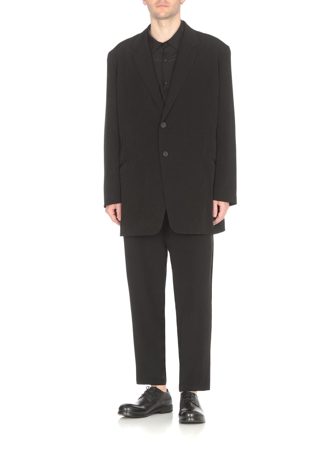 Shop Yohji Yamamoto Tuxedo Jacket In Black