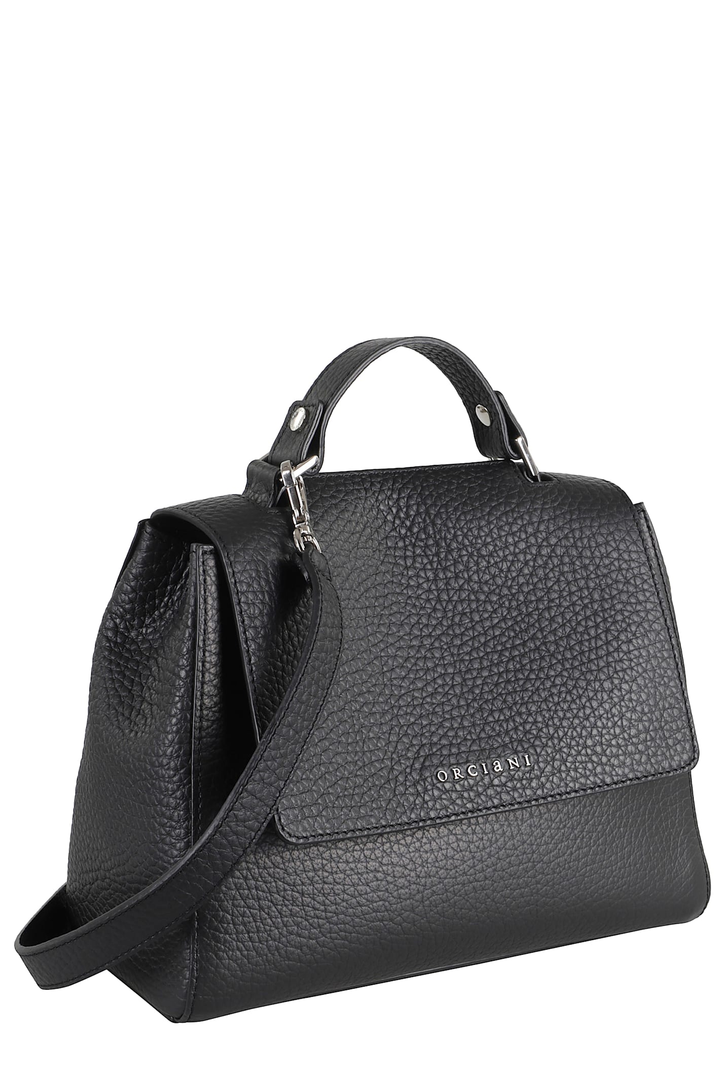 Orciani Borsa Sveva Soft Piccola A Mano In Black