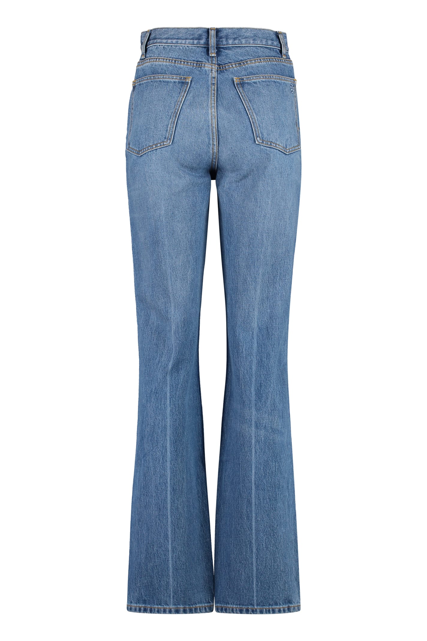 Shop Tory Burch 5-pocket Straight-leg Jeans