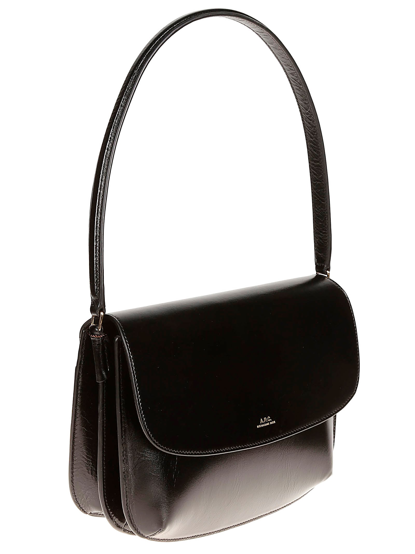 Shop Apc Sac Sarah Shoulder In Lzz Noir