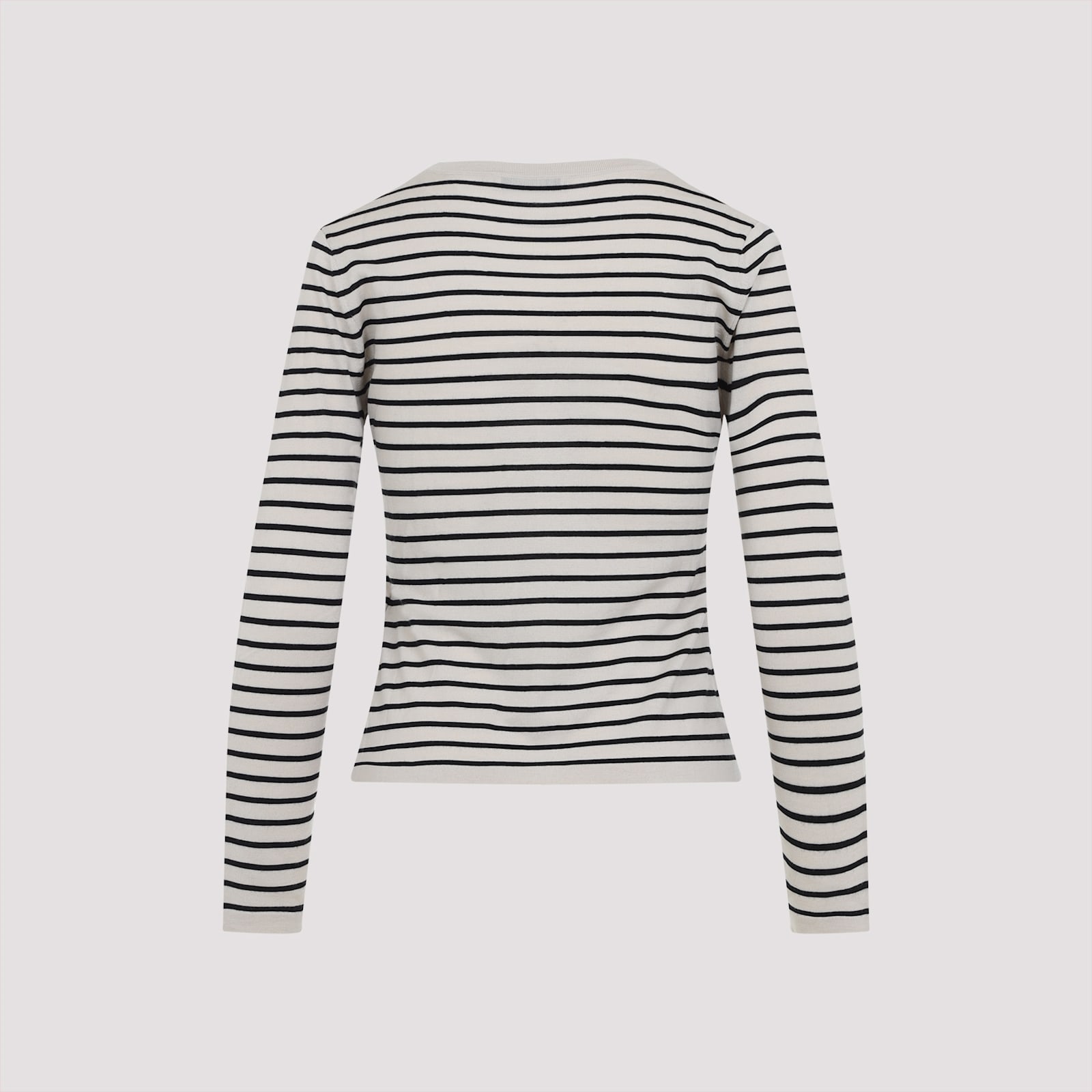 Shop 's Max Mara Kenya Stripe Cardigan In Riga Ecru Nero