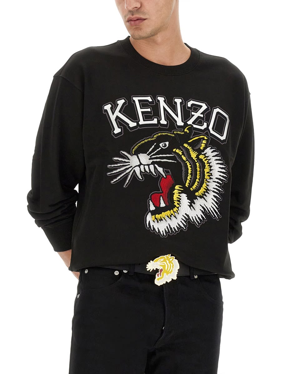 Shop Kenzo Tiger Sweatshirt In Black