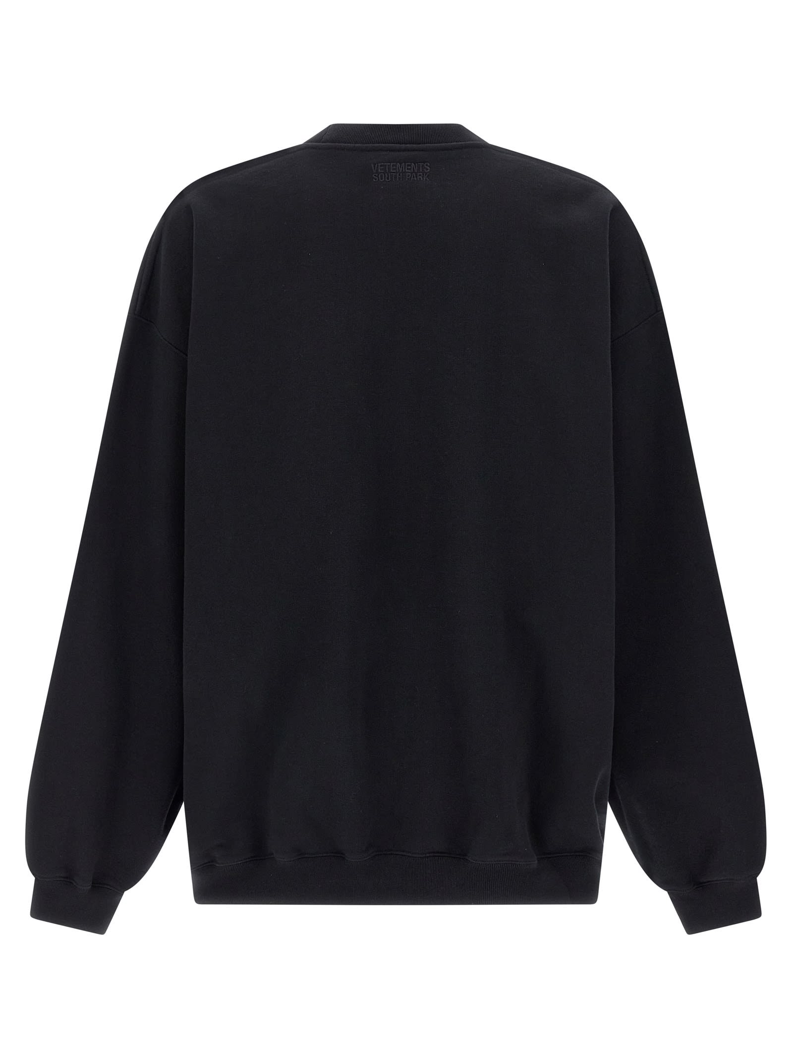 Vetements Black Runway 'south Park' Oversized Sweatshirt In Black
