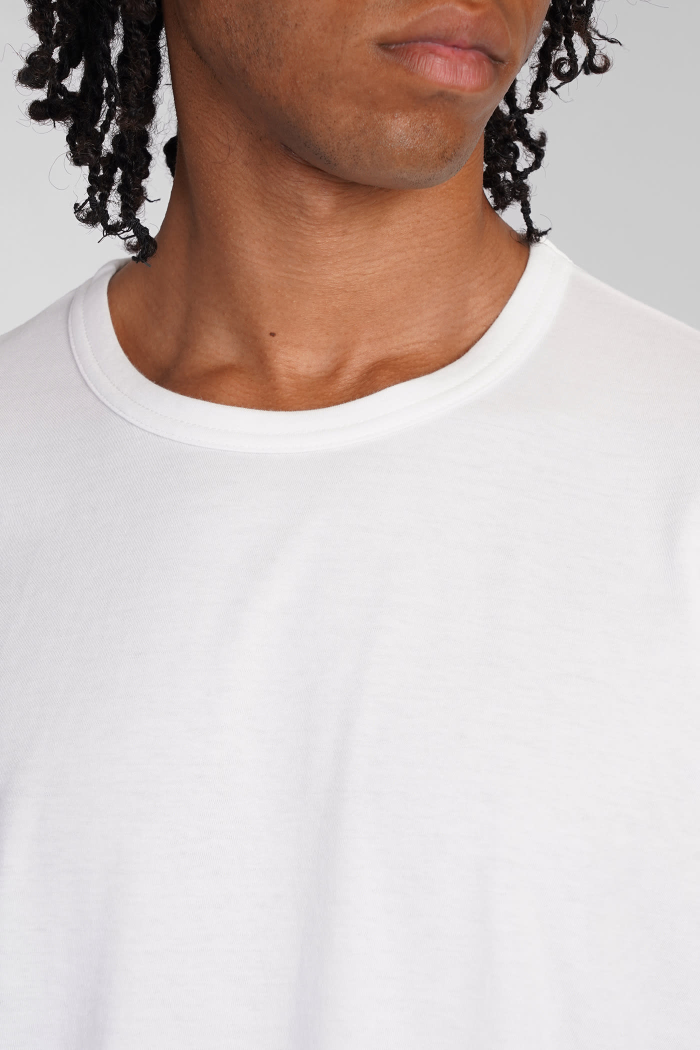 Shop Yohji Yamamoto T-shirt In White Cotton