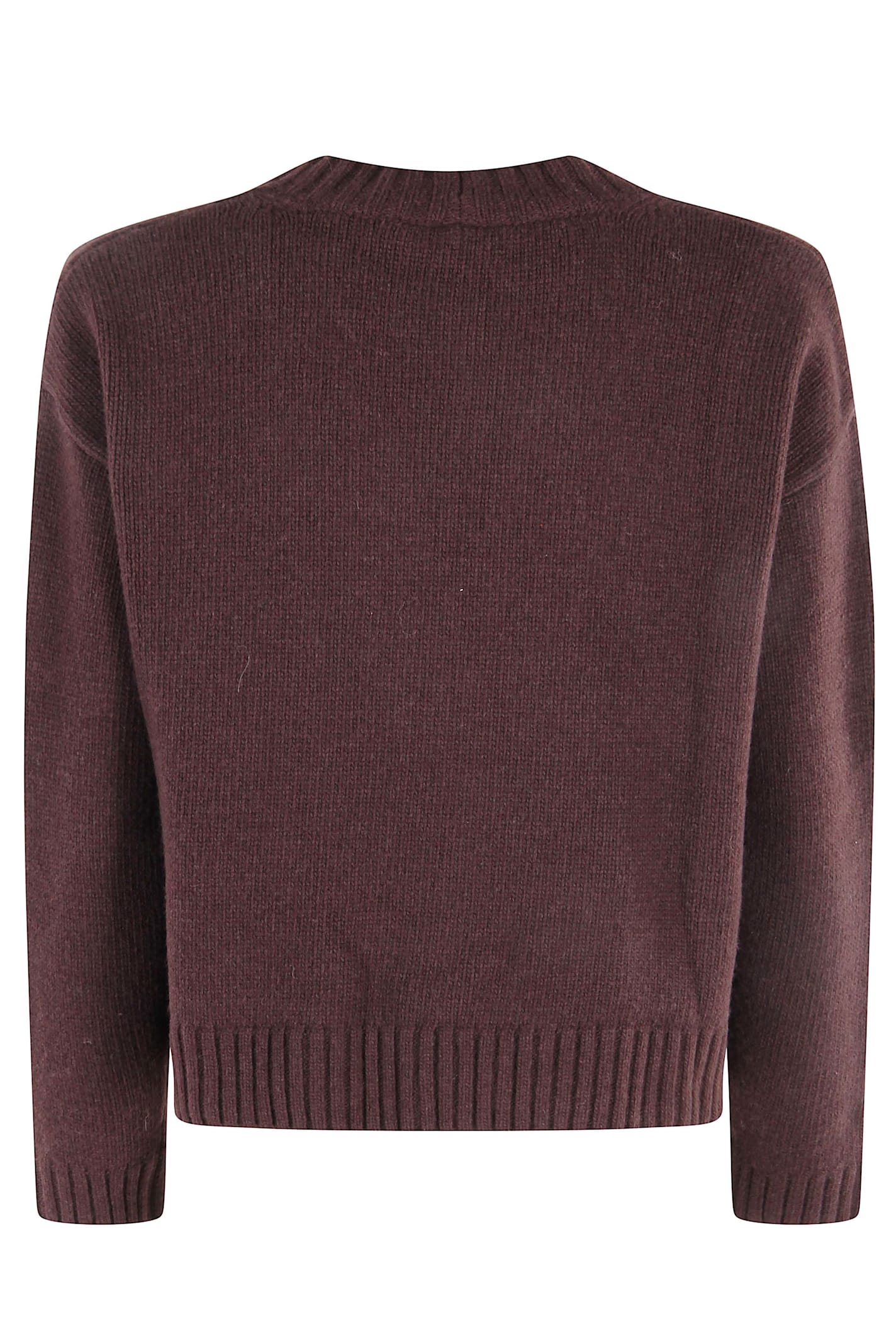 Weekend Max Mara Long-sleeved Sweater In Brown