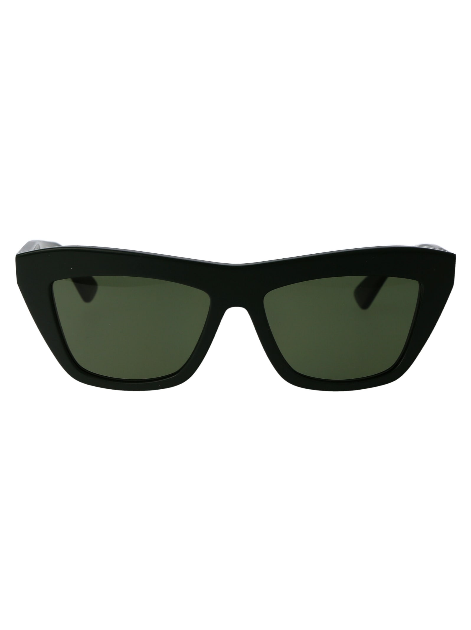 Bottega Veneta Bv1121s Sunglasses In 007 Green Green Green