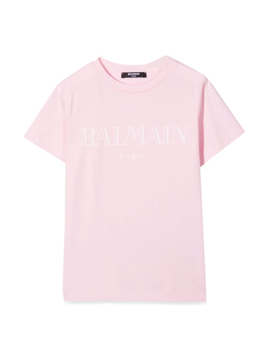 Balmain Kids' T-shirt In Pink