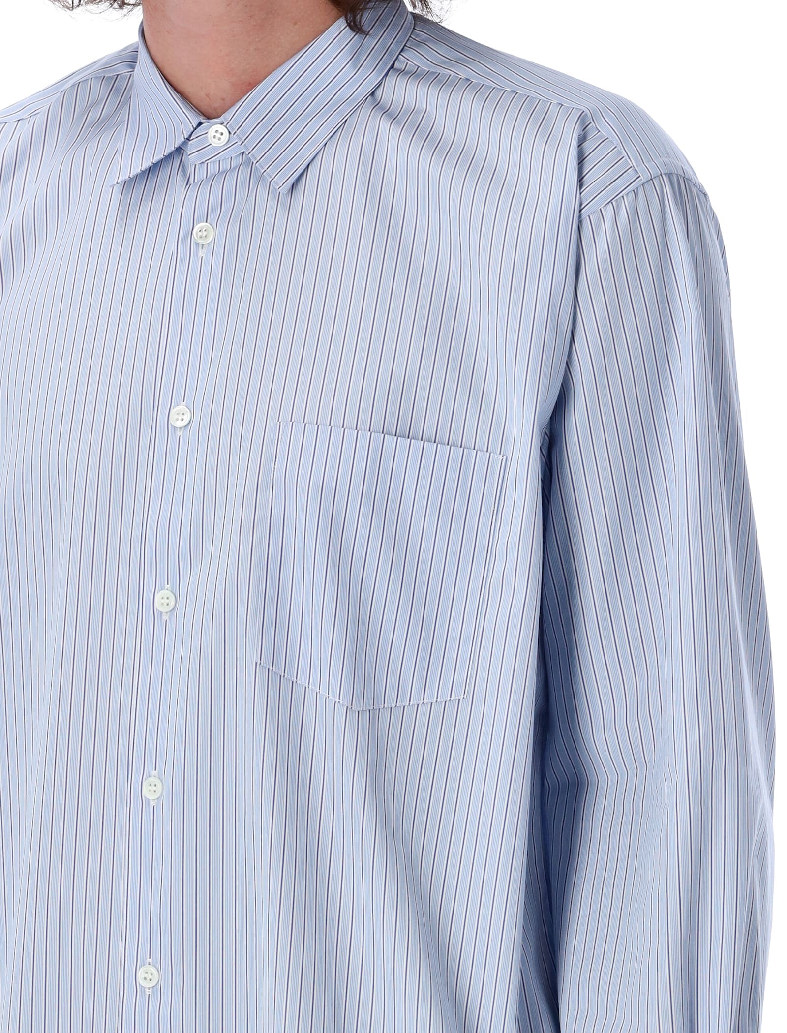 Shop Comme Des Garçons Shirt Stripes Shirt In Stripe 122