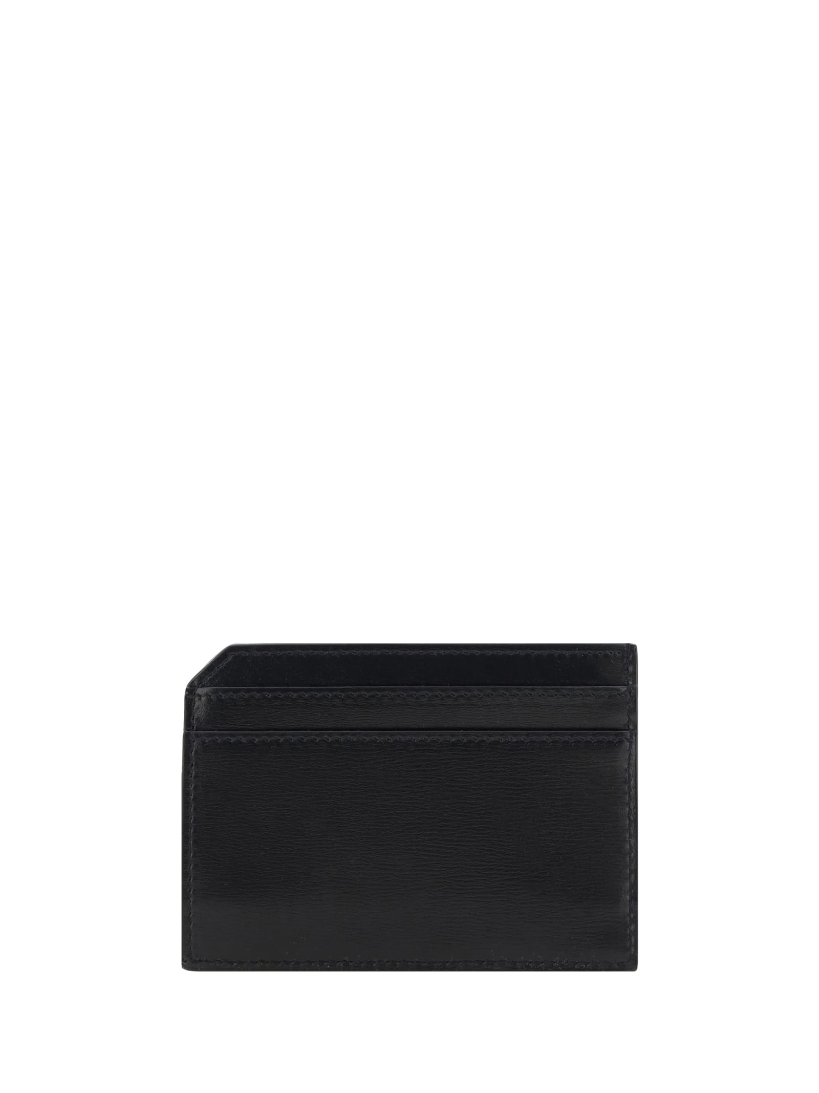 Shop Saint Laurent Card Holder In Black