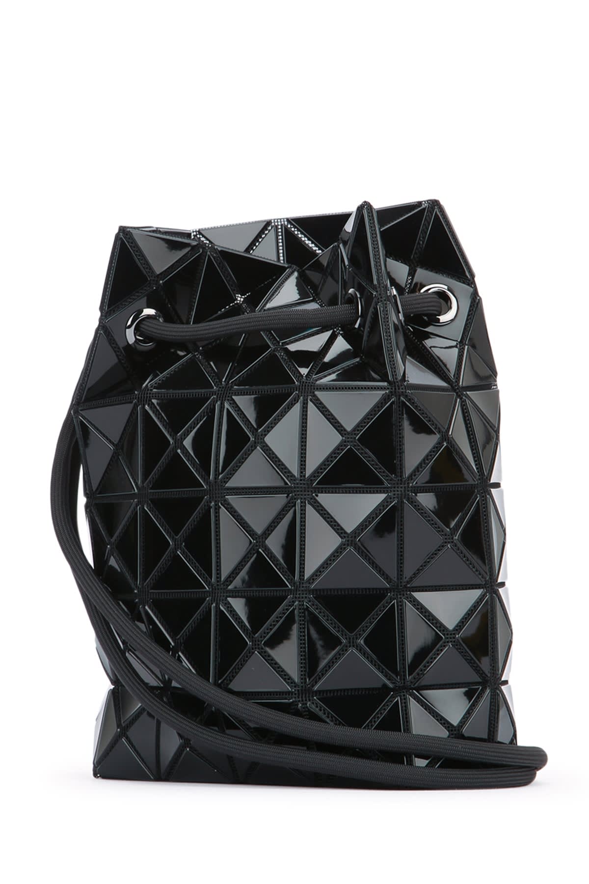 Bao Bao Issey Miyake Angular Glossy Handle Bag With Long Handles In Black