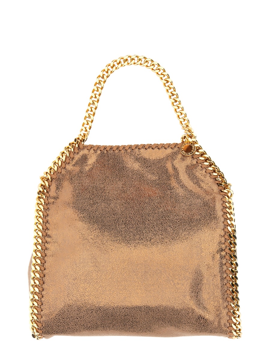 Shop Stella Mccartney Falabella Mini Bag In Metallic