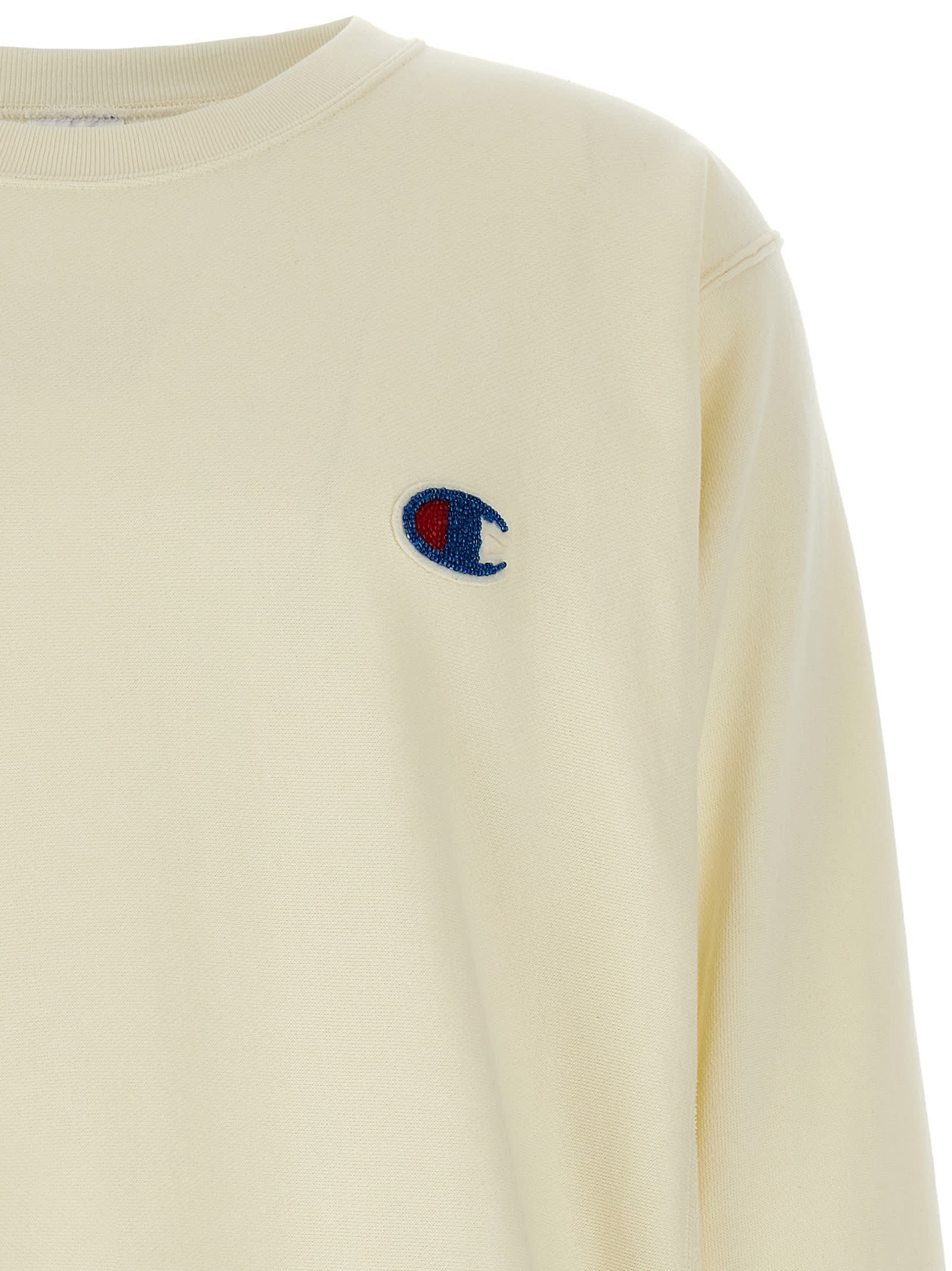 Undercover Champion X Sweatshirt Col Rond In White