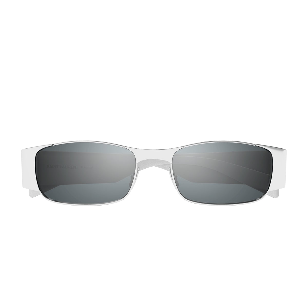 Saint Laurent Sl 738 Linea Sl Logo 001 Silver Silver Sunglasses In Silver