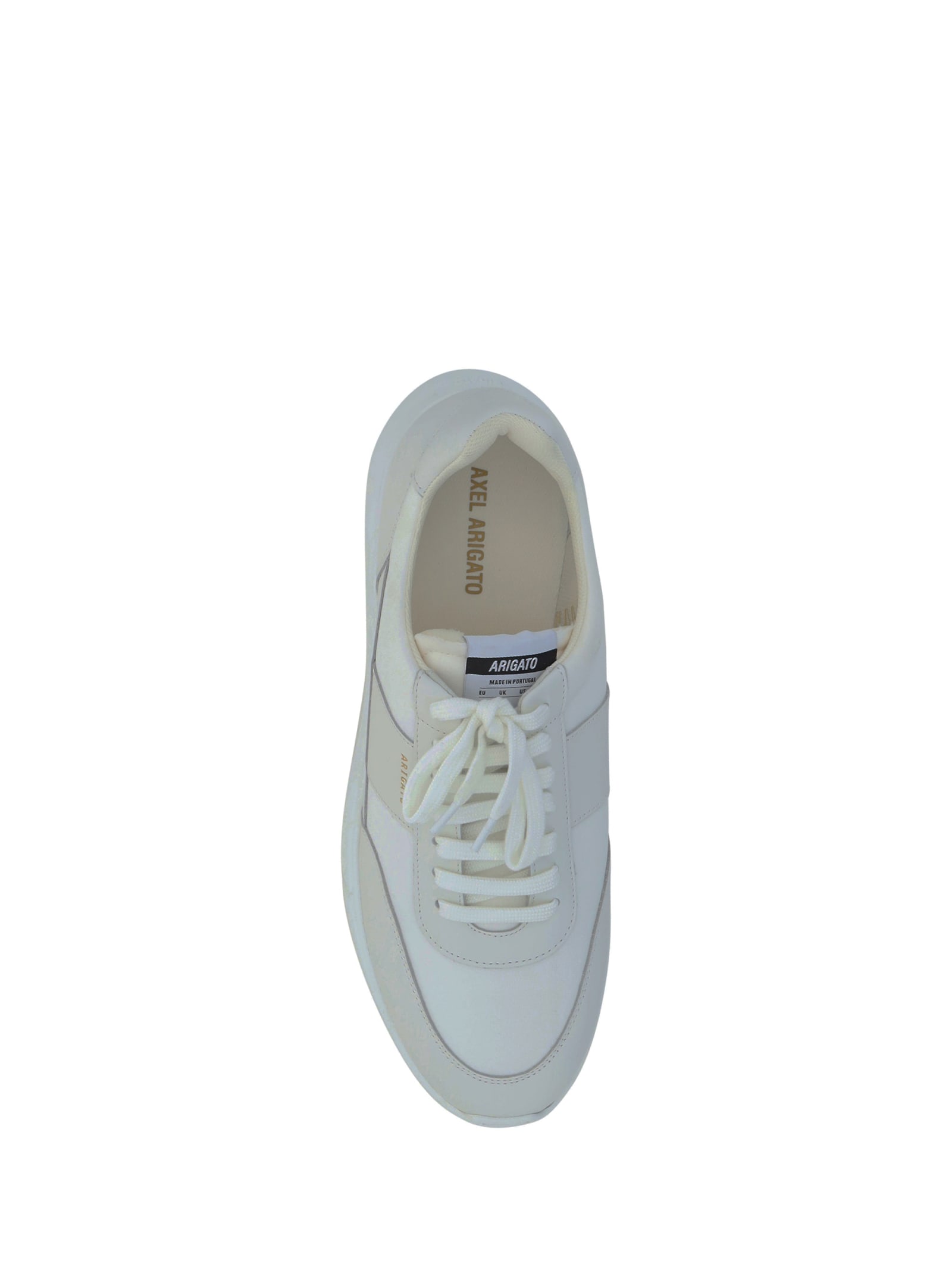 Shop Axel Arigato Genesis Vintage Sneakers In White/white