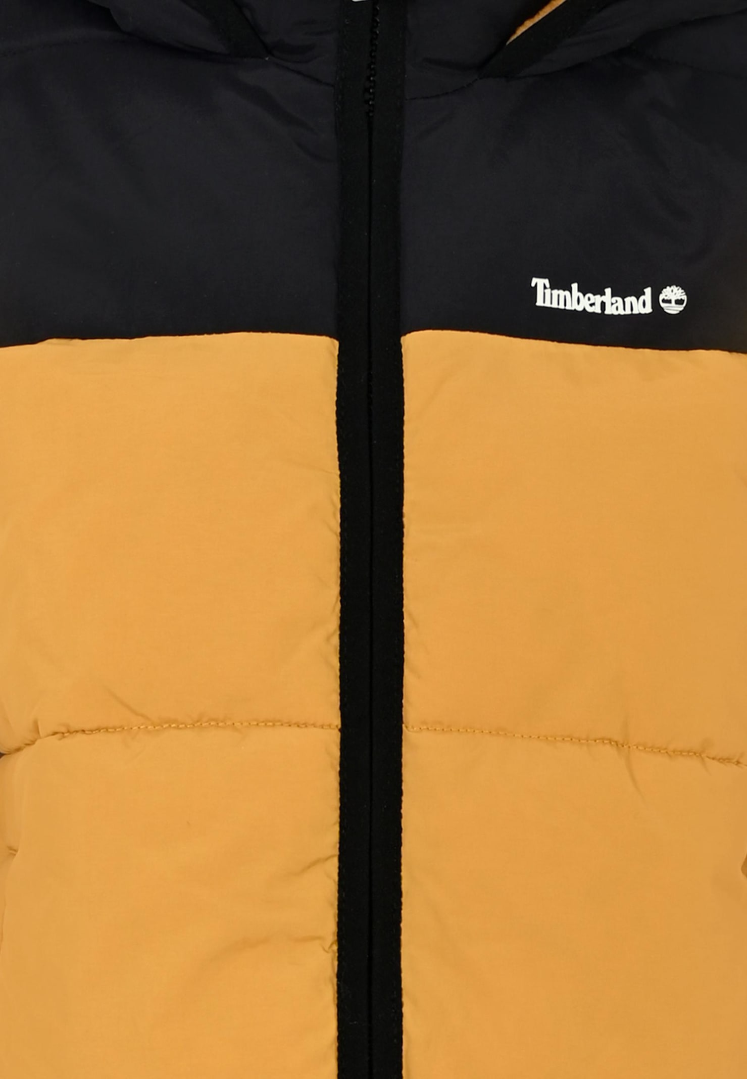 Timberland Hooded Padded Jacket In Yellow