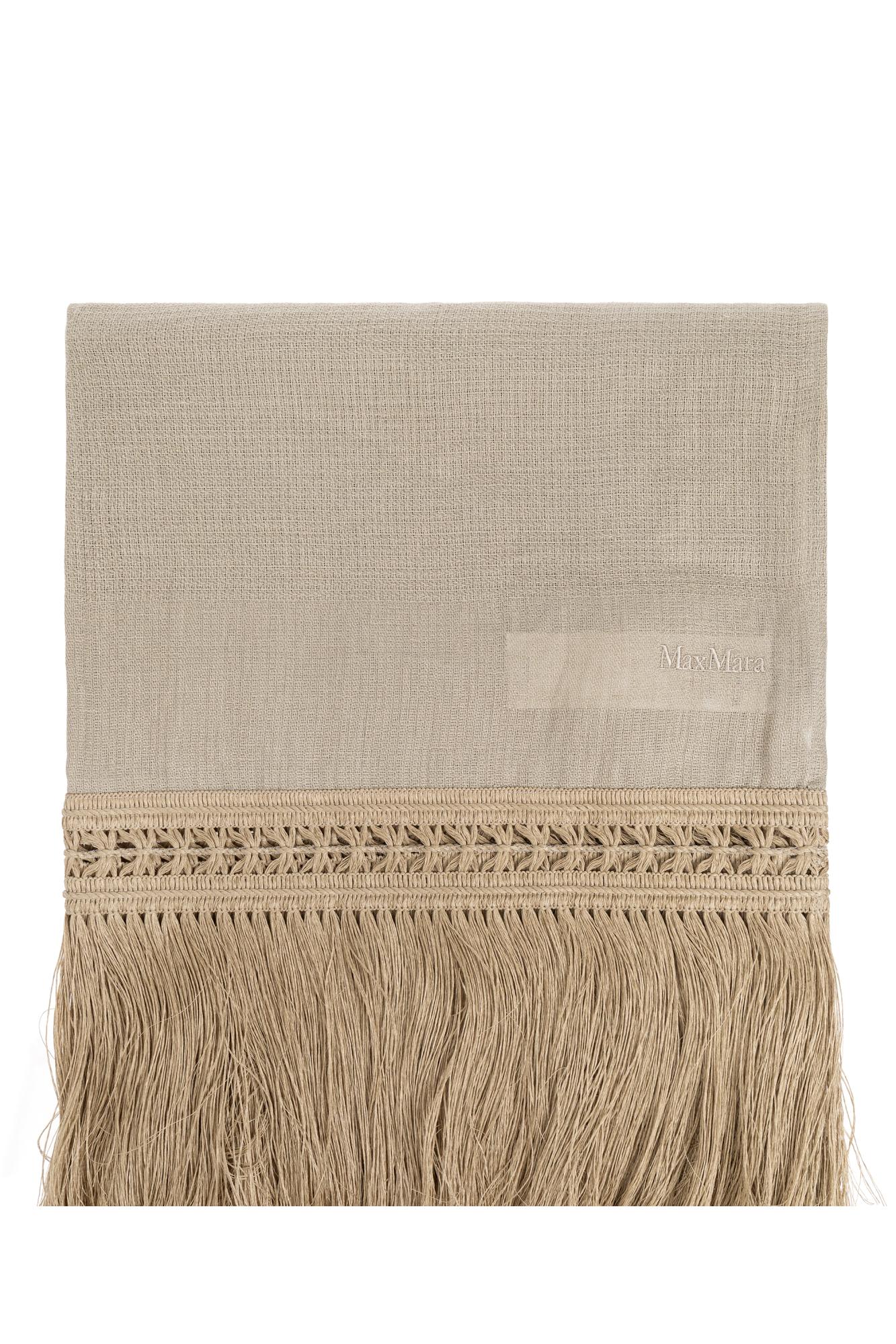 Max Mara Fringed Edge Wrap Scarf
