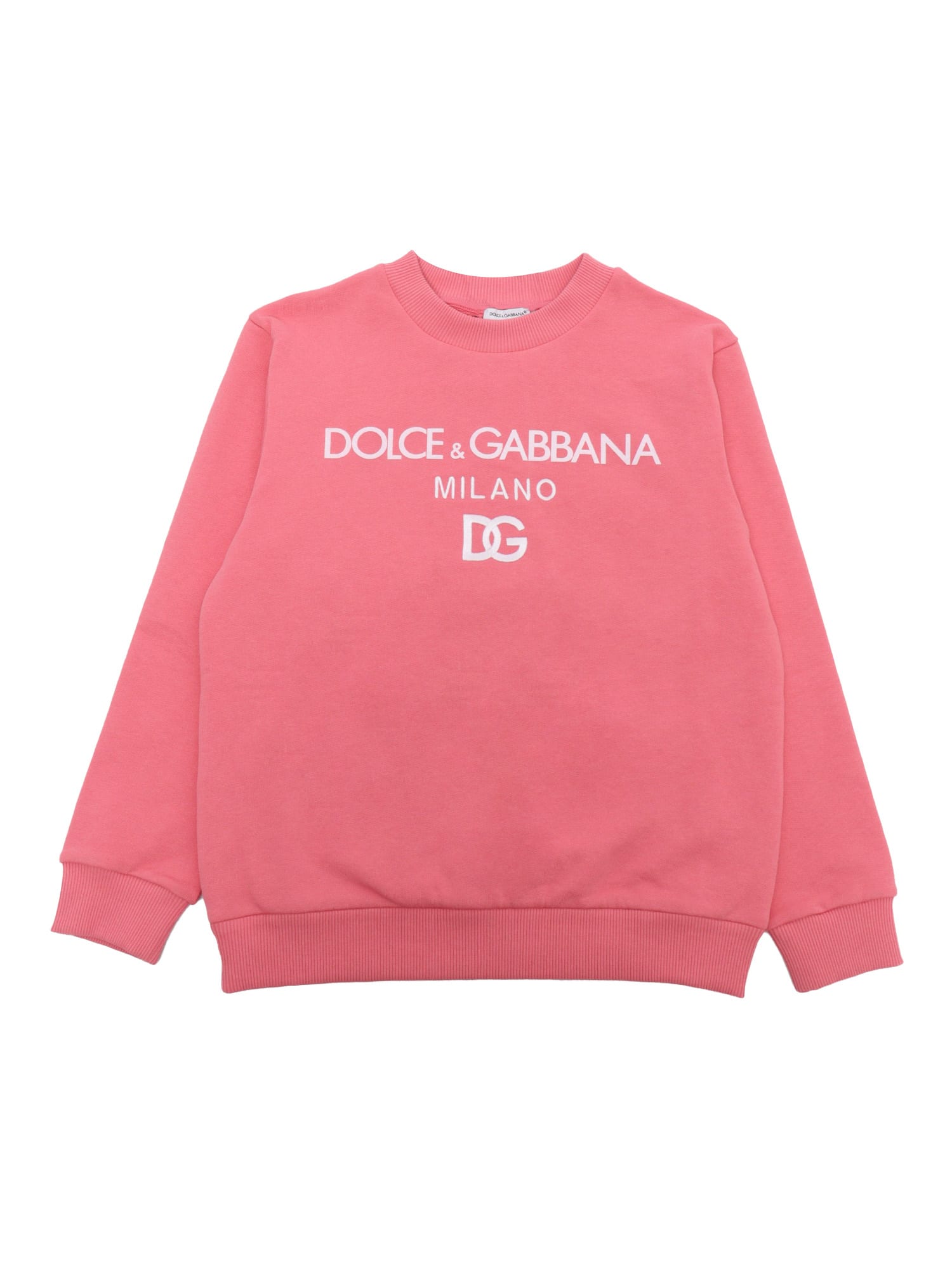 Shop Dolce & Gabbana D&g Pink Sweatshirt In Fuchsia