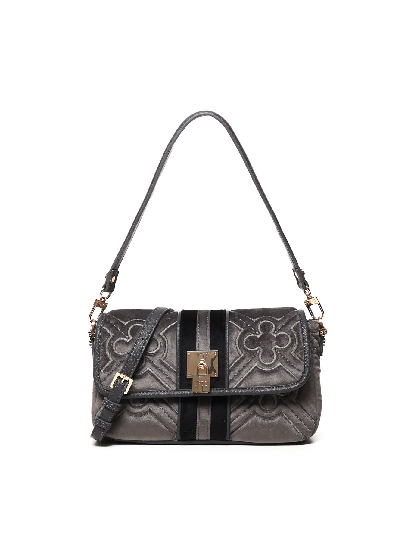 Shop V73 Dana Shoulder Bag In Grey, Black