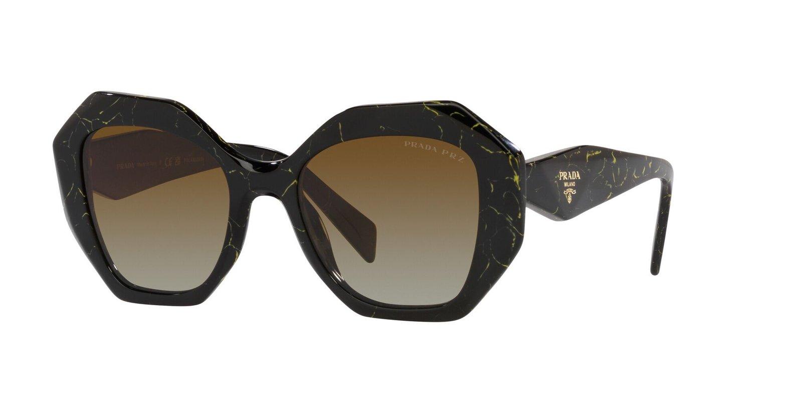 PRADA GEOMETRIC-FRAME SUNGLASSES