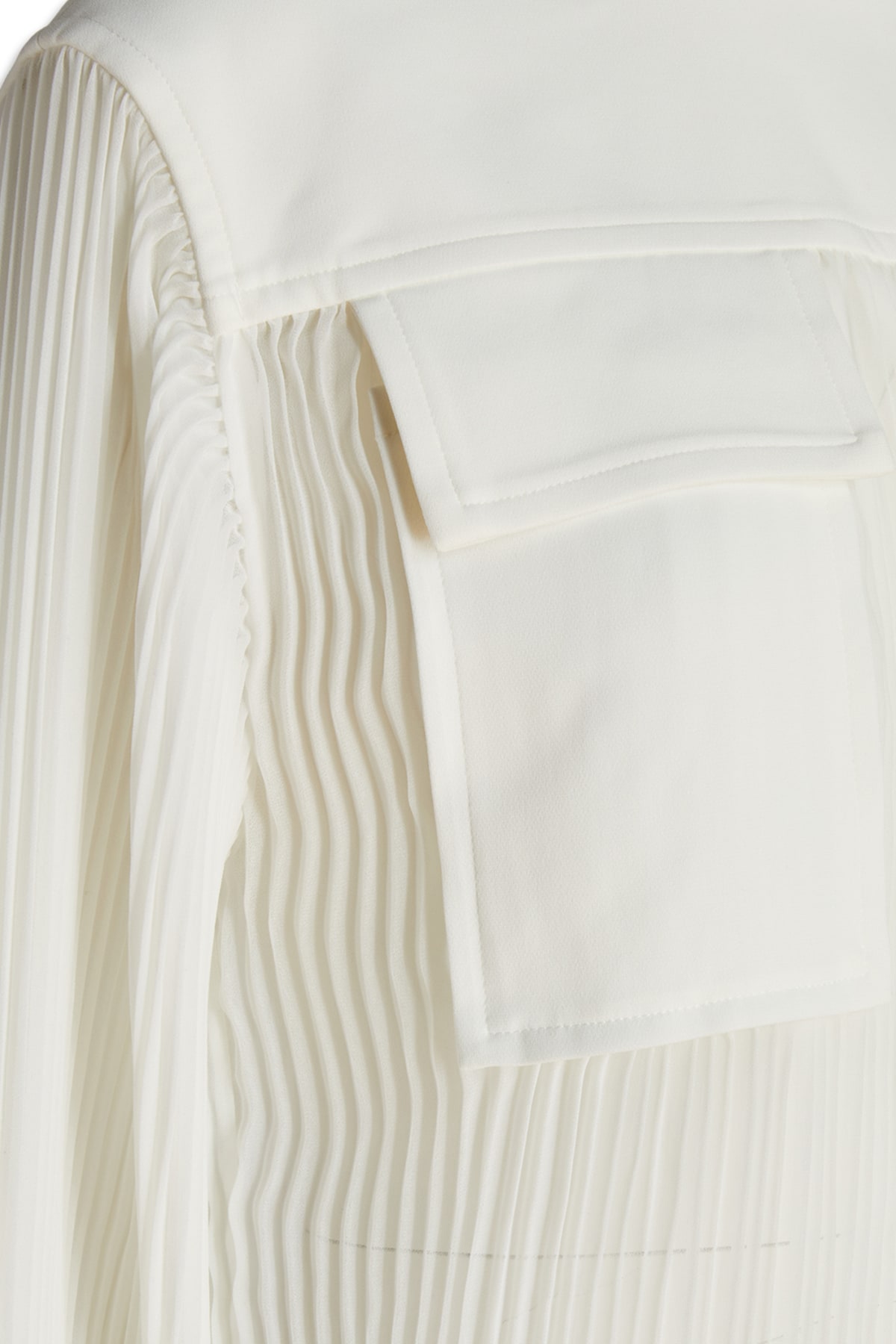 Proenza Schouler 'sheer Pleated Flou' Blous In 100