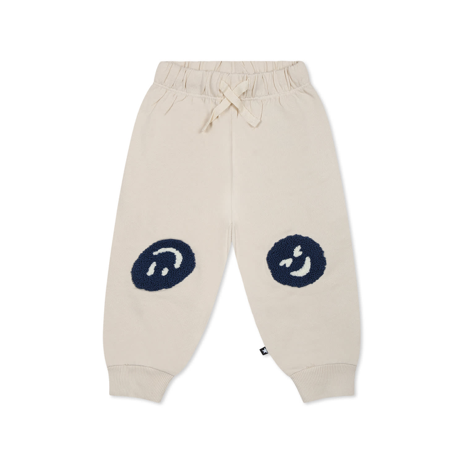 Molo Light Blue Trousers For Babykids In Ivory