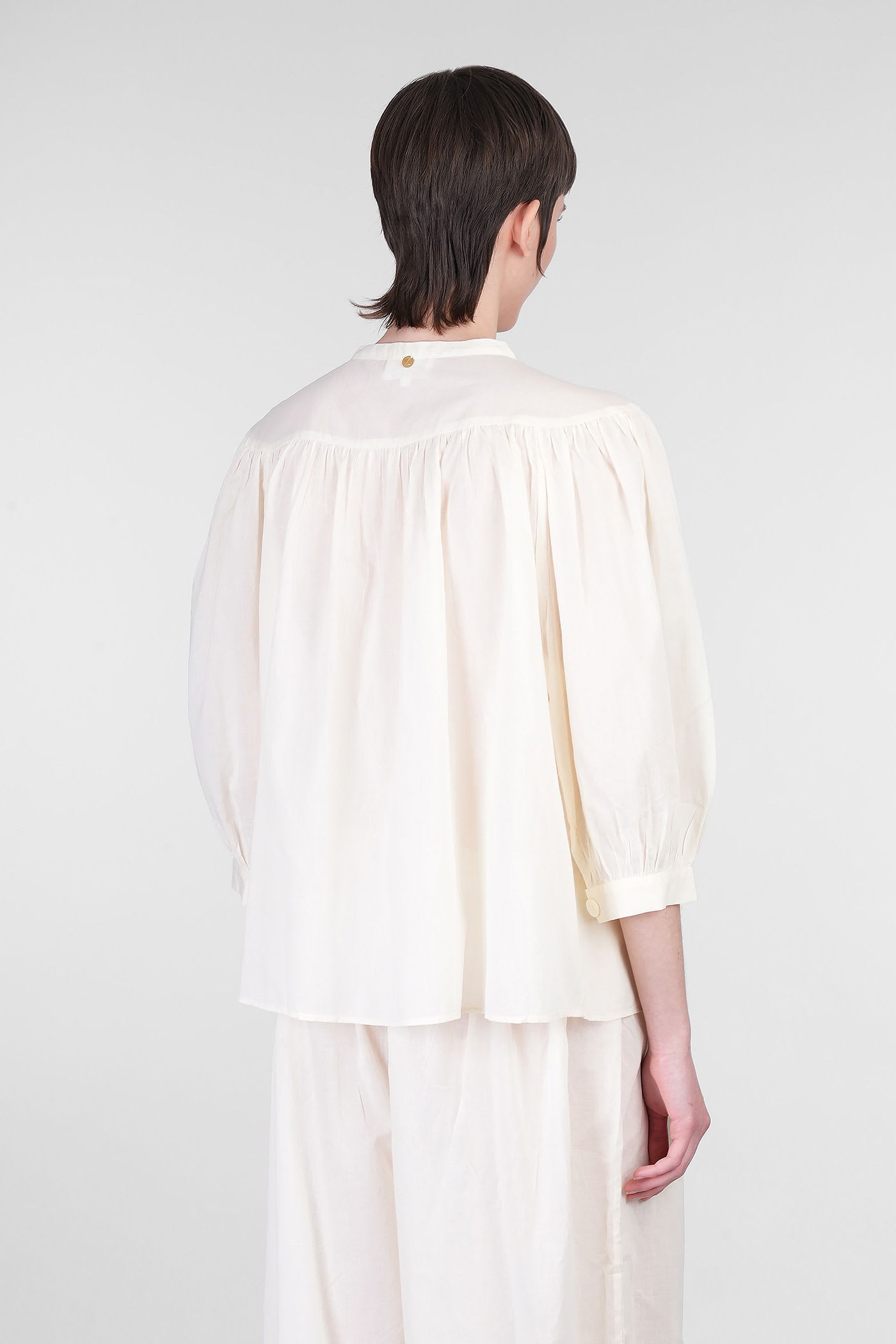 Antik Batik Gathered Button Blouse