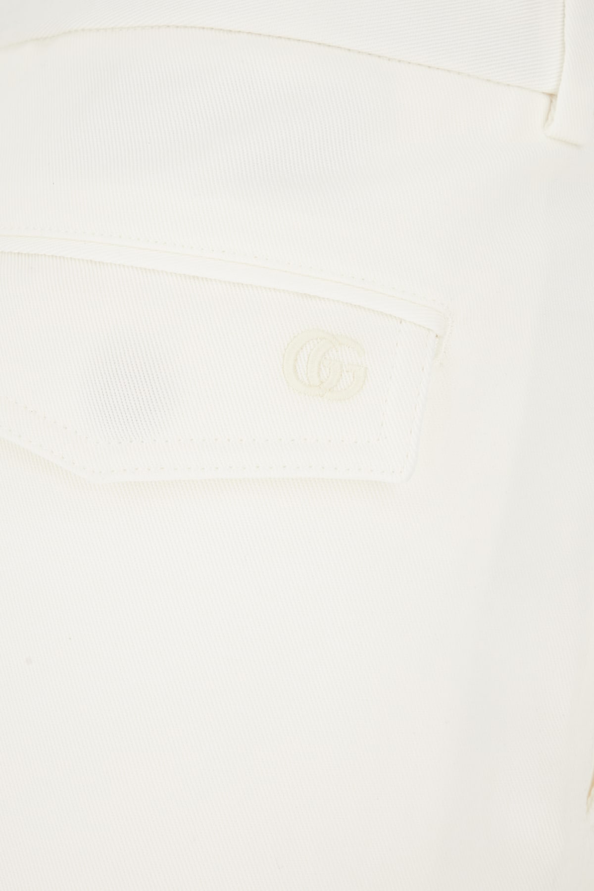 Shop Gucci White Cotton Pants In Bianco