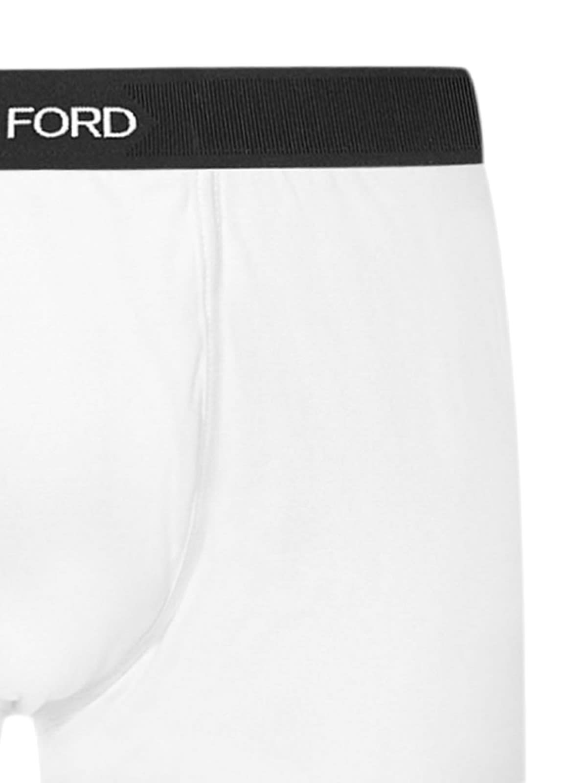 Shop Tom Ford Bi-pack Cotton Stretch Jersey Brief In White