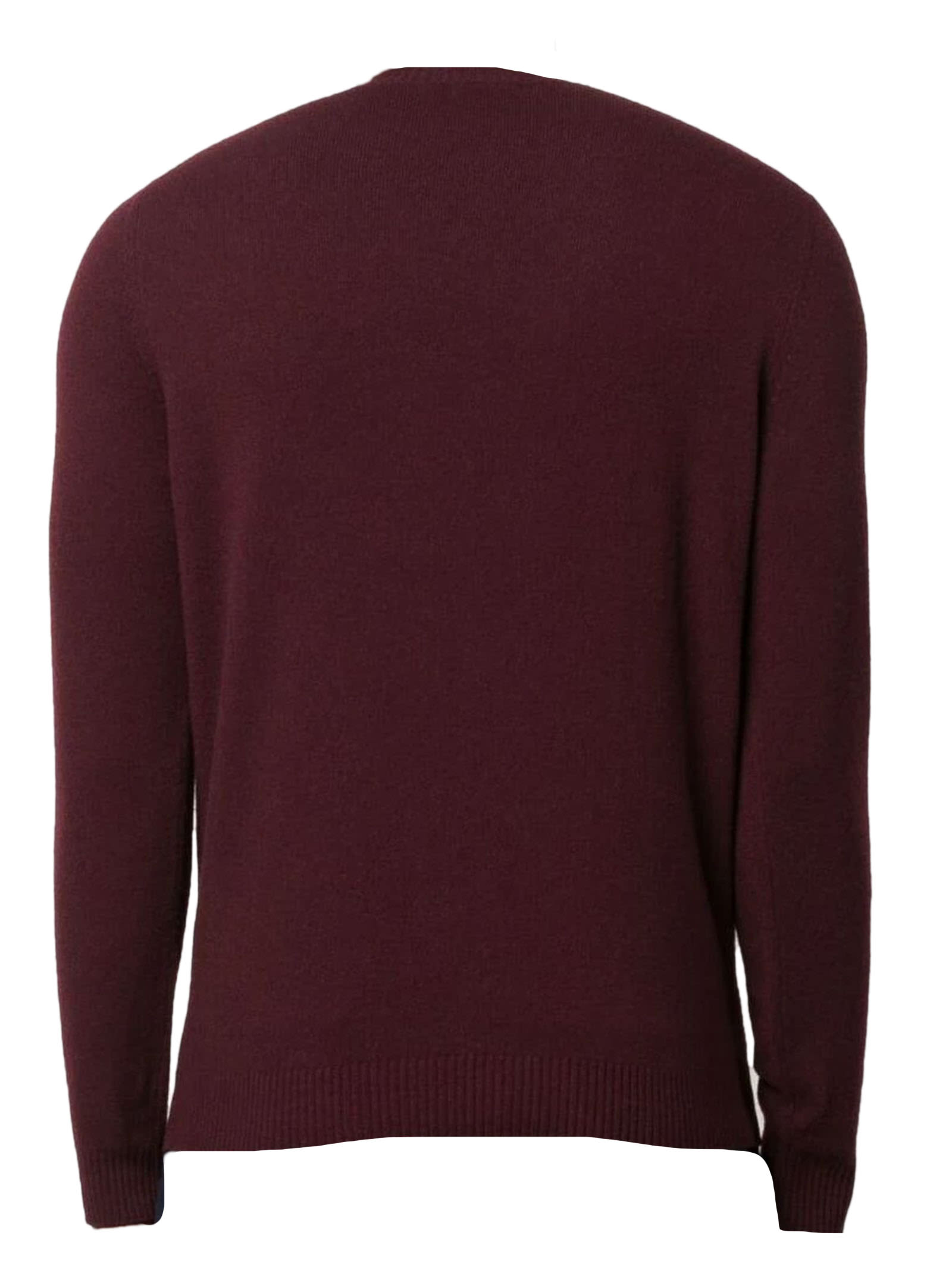 Shop Malo Bordeaux Virgin Wool Jumper In Mirto