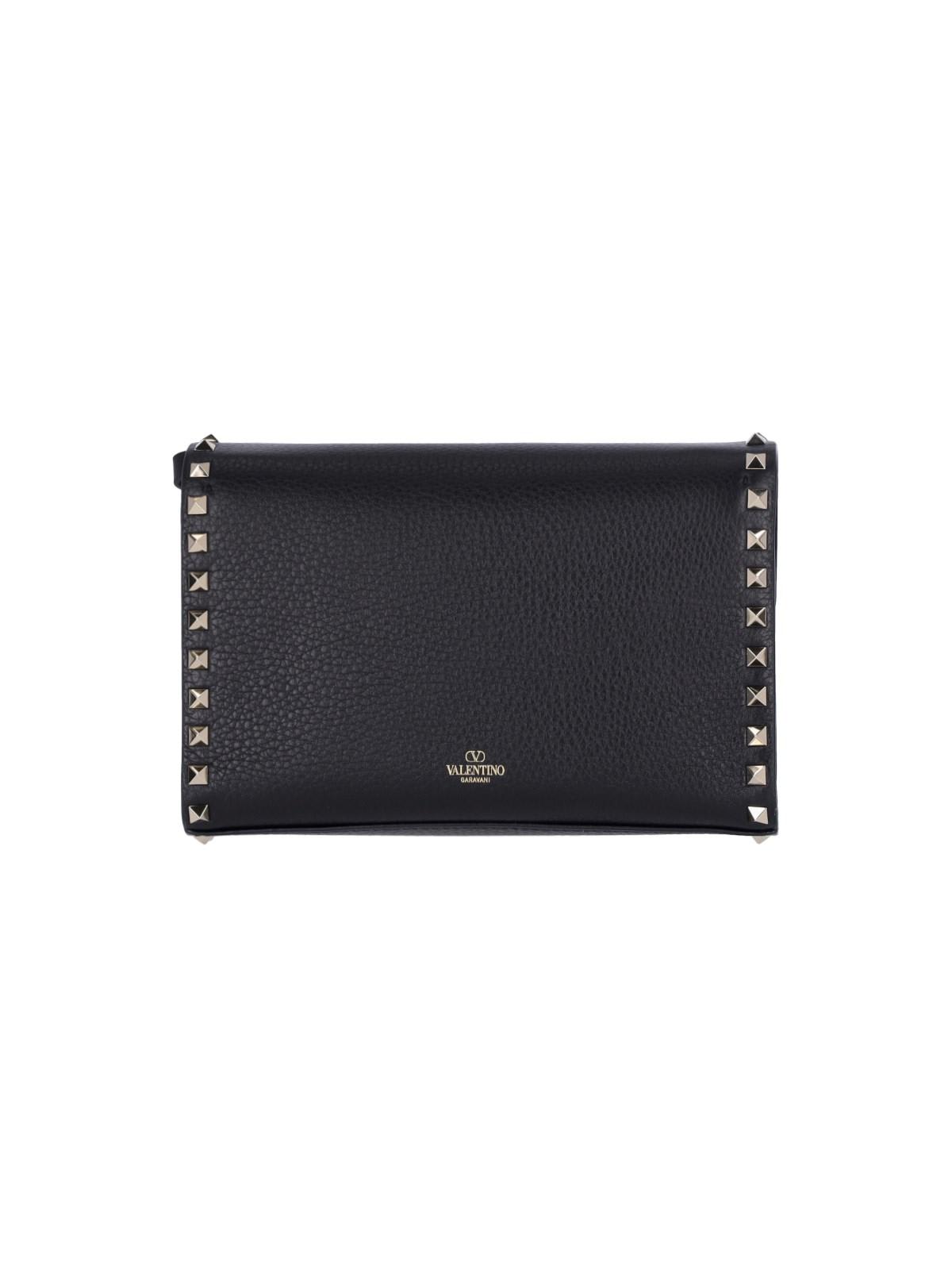 Shop Valentino Small Crossbody Bag Rockstud In Black