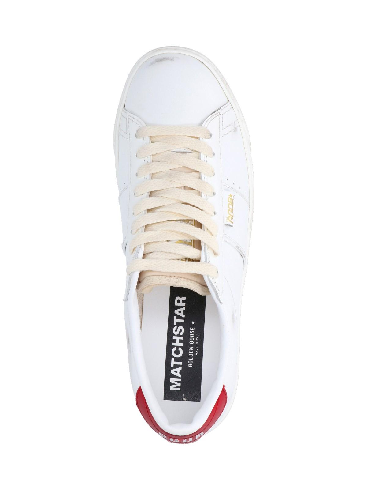 Shop Golden Goose Matchstar Sneakers In White