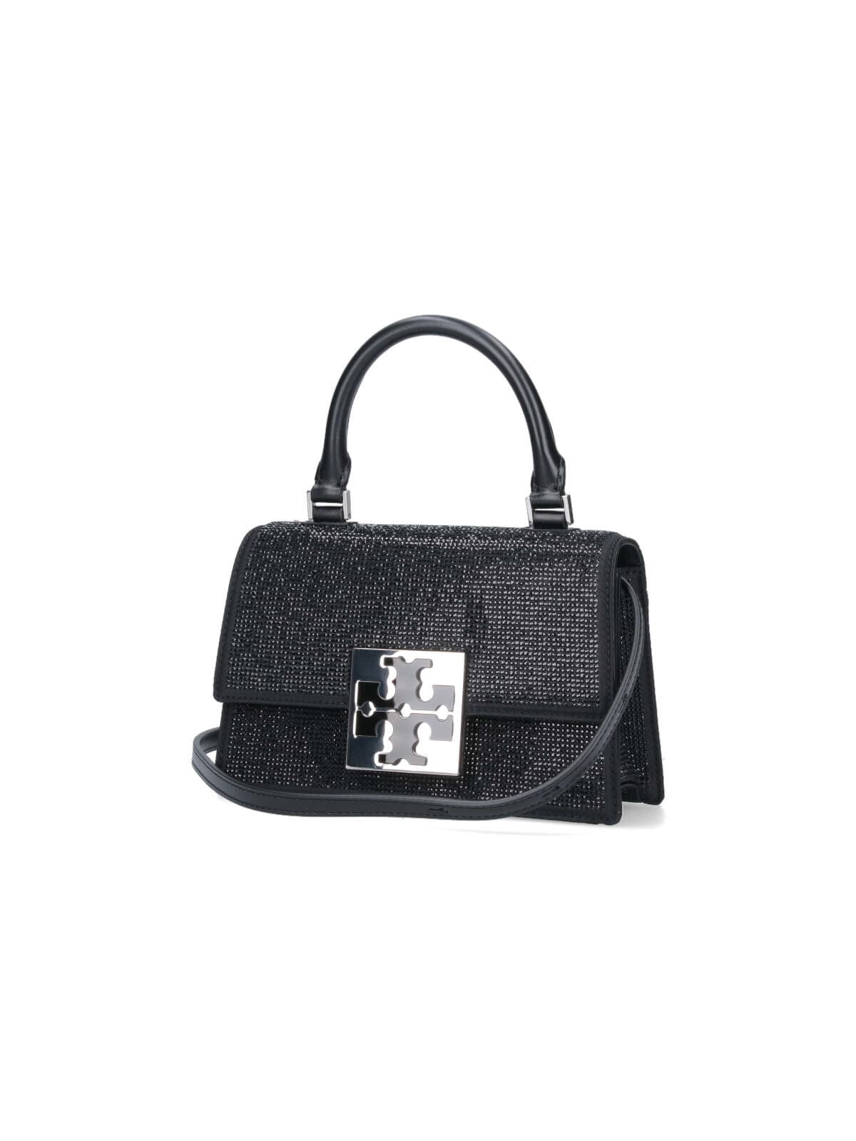 Shop Tory Burch Bon Bon Mini Bag In Black