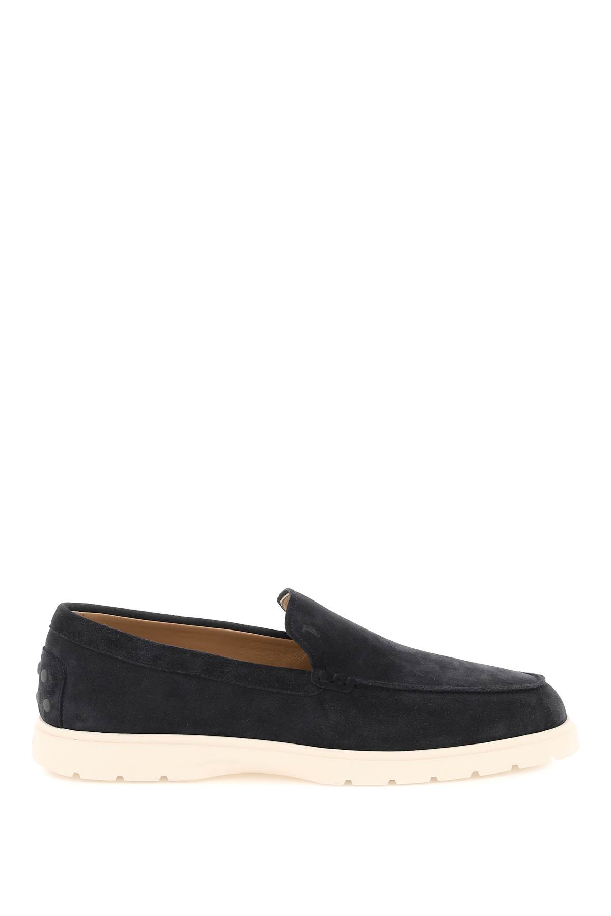 Shop Tod's Suede Loafers Tods In Blue