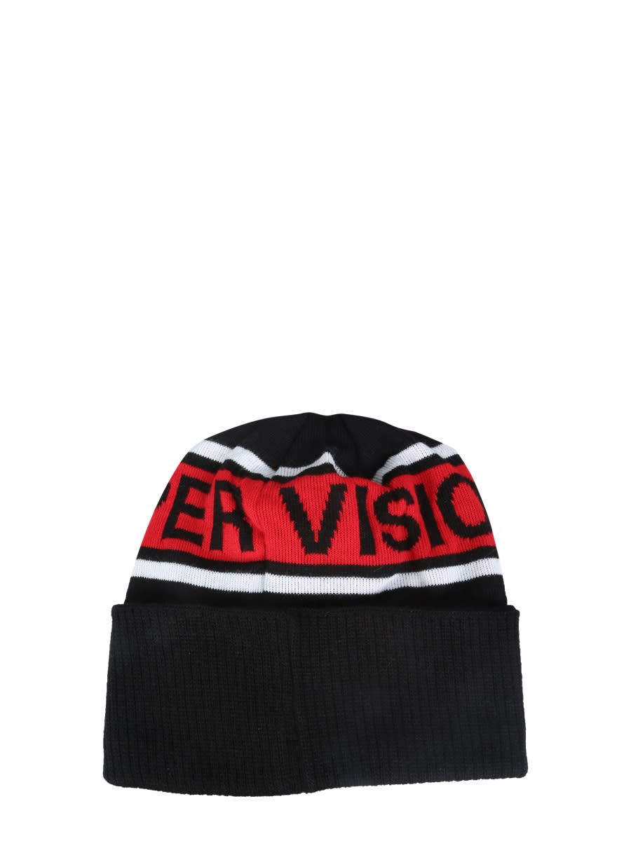 Shop Vision Of Super Fire Knit Hat In Black