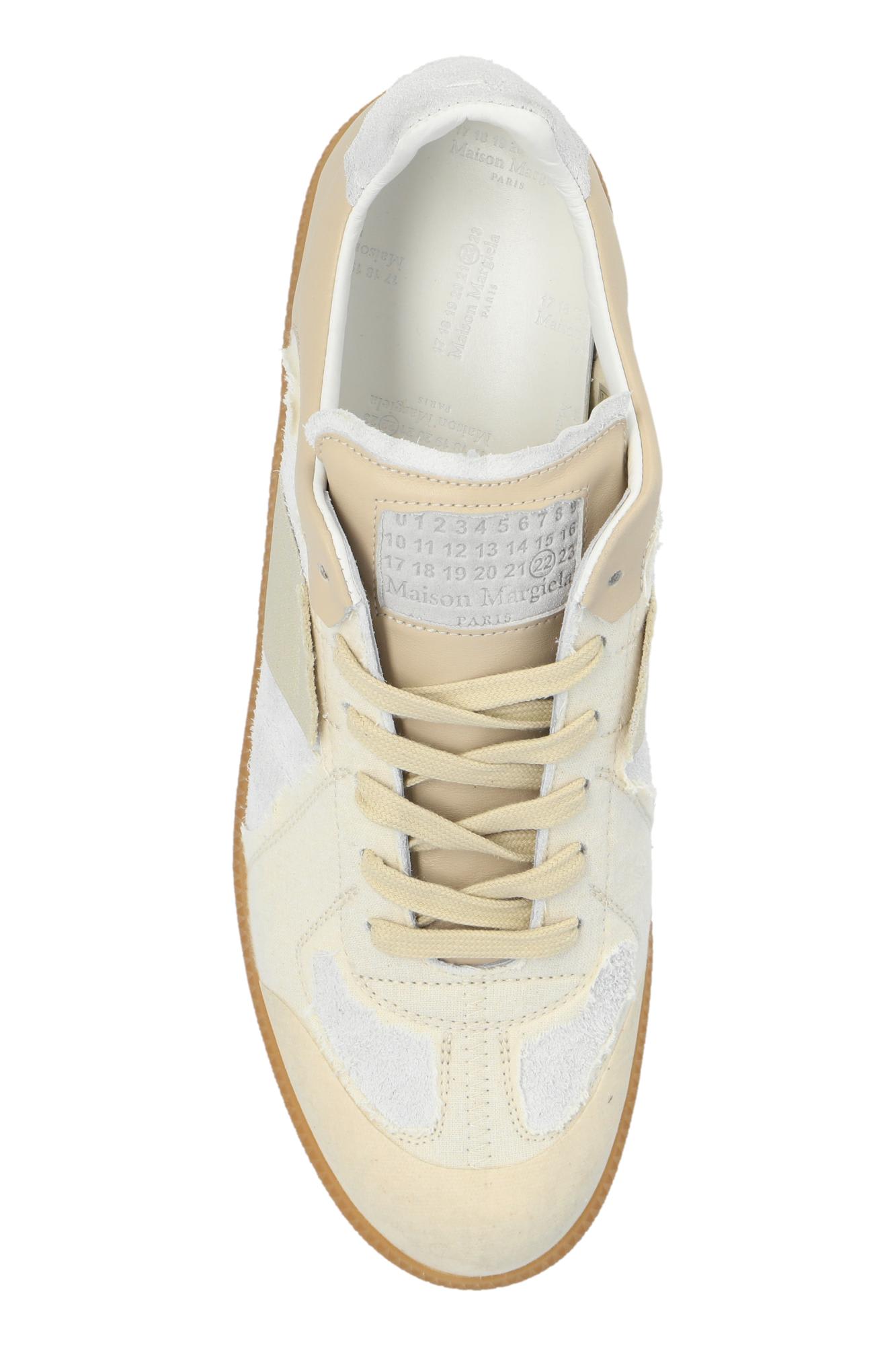 Shop Maison Margiela Sneakers In Beige