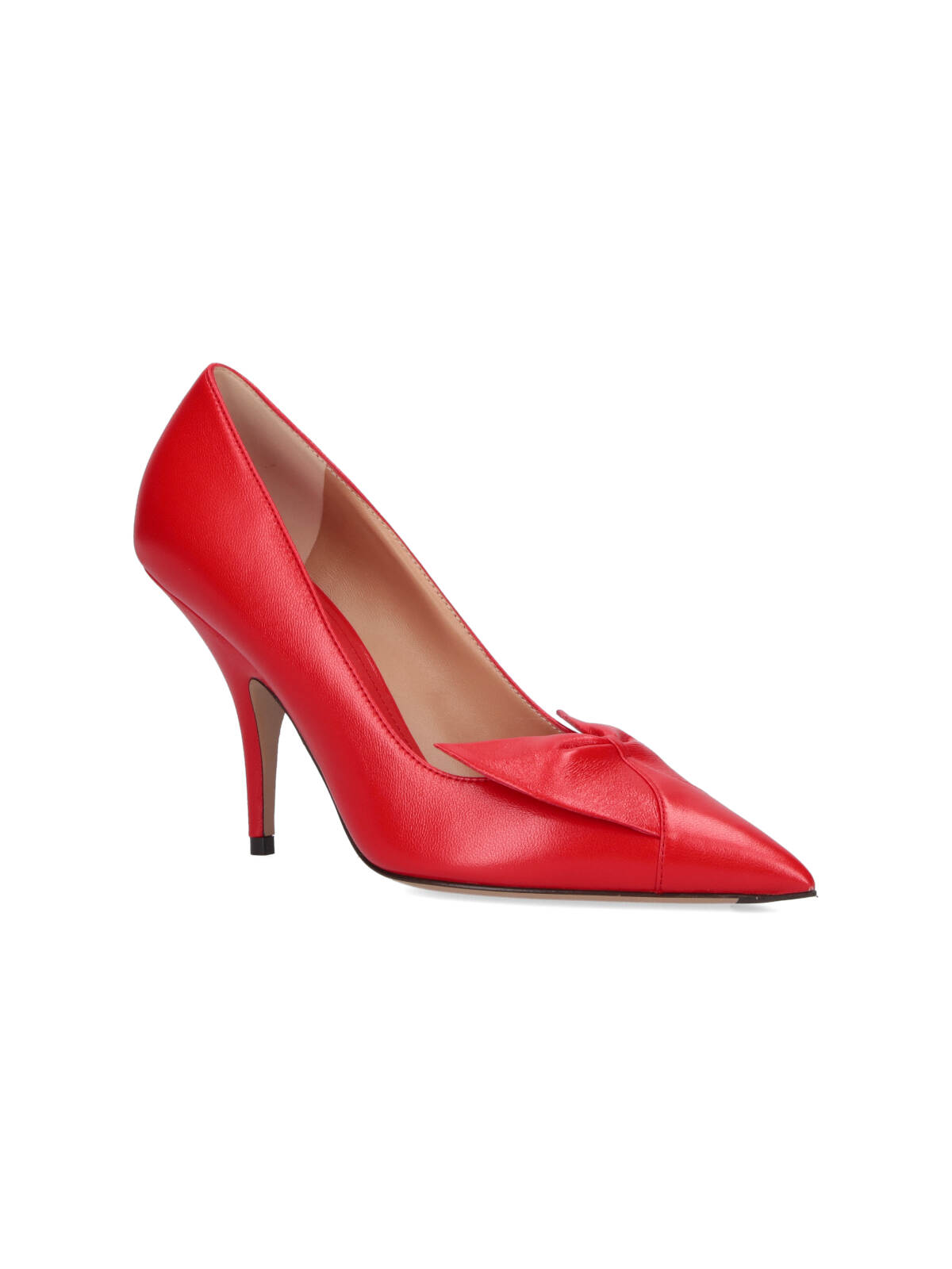 Ferragamo 70mm Bow Pointed-toe Pumps In Red