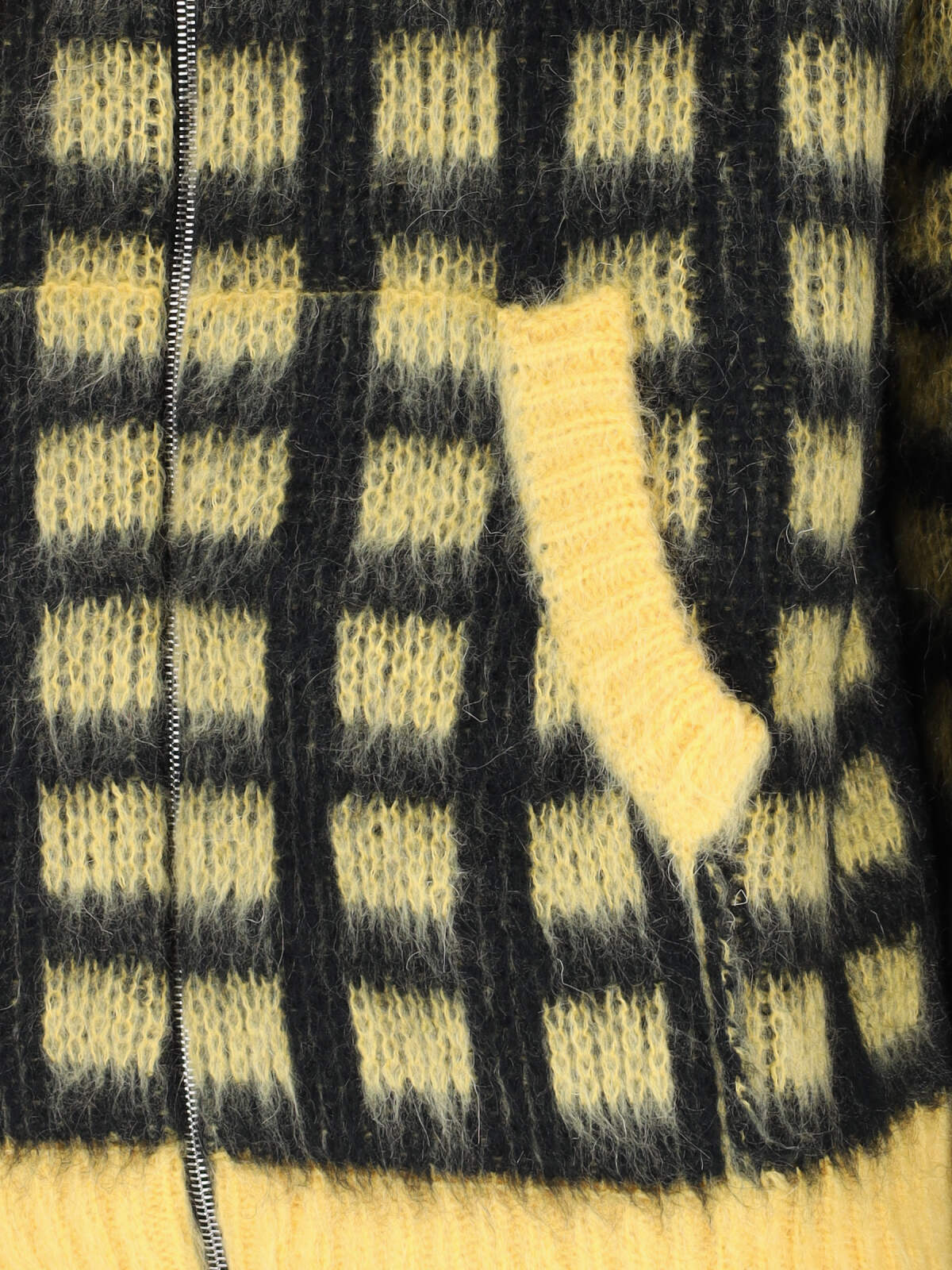 Shop Marni Check Cardigan Sweatshirt In Multicolour