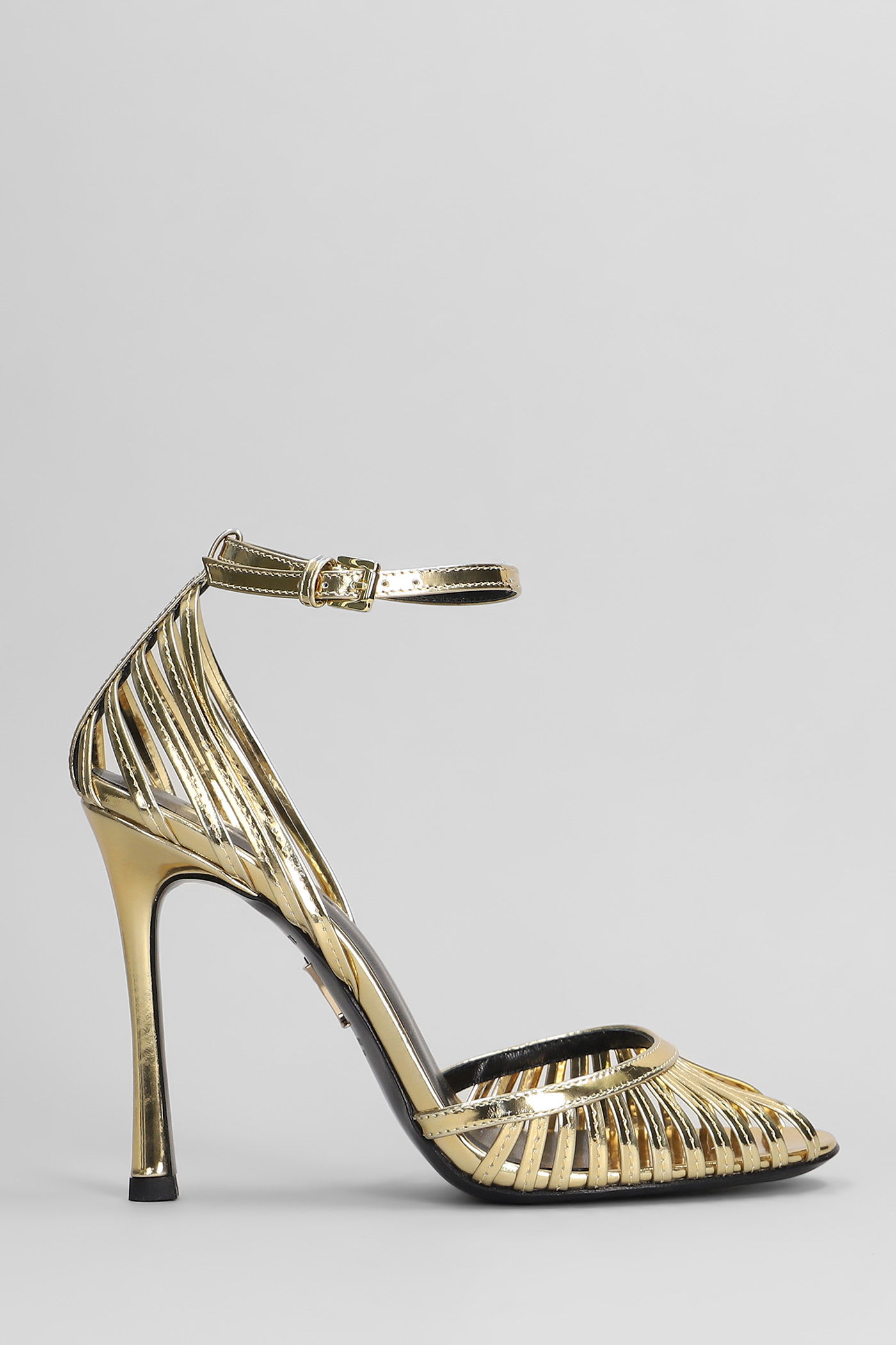 Analu Sandals In Gold Leather