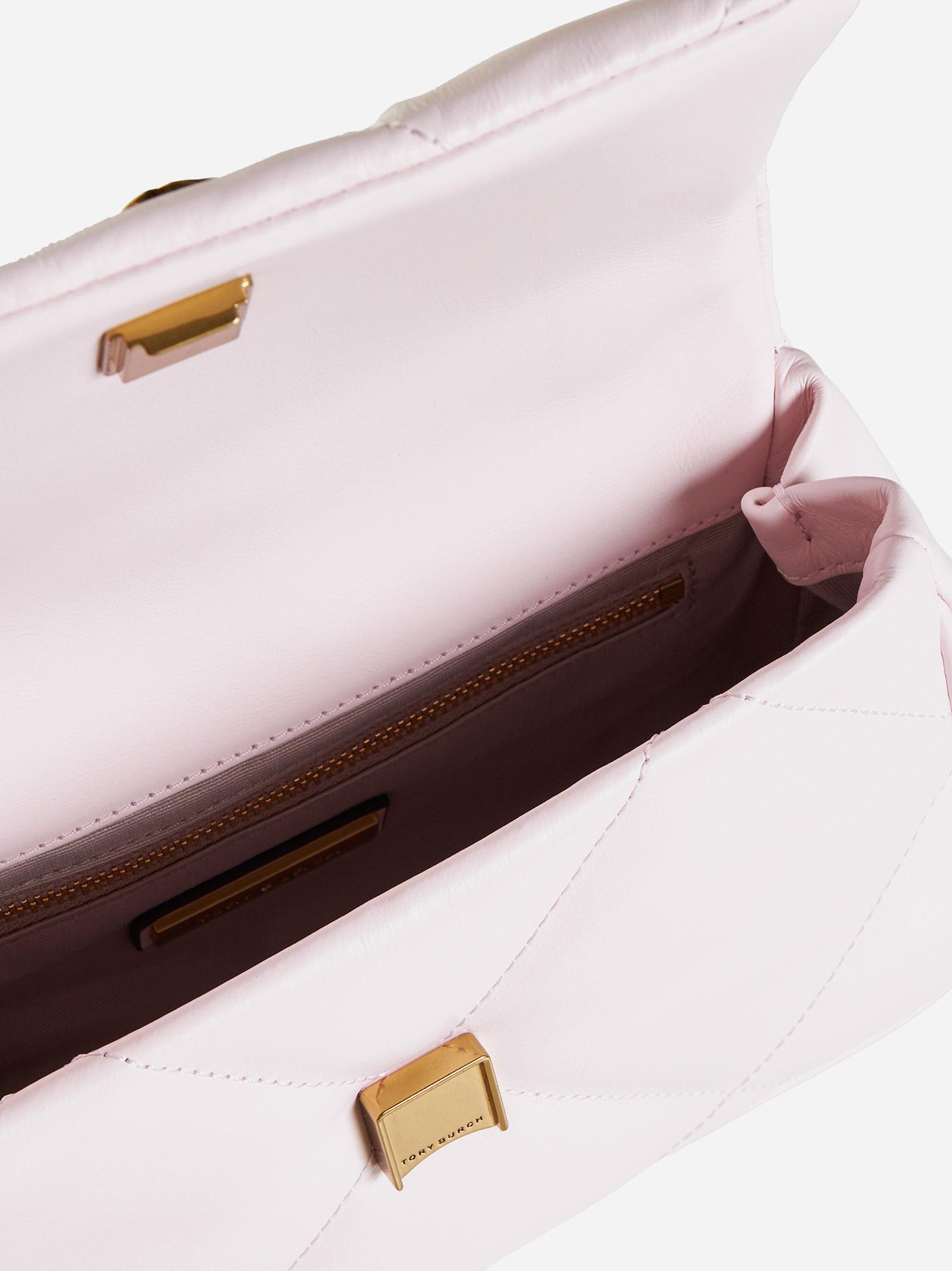 Shop Tory Burch Kira Diamond Quilt Top Handle Shoulder Bag In Rose Salt