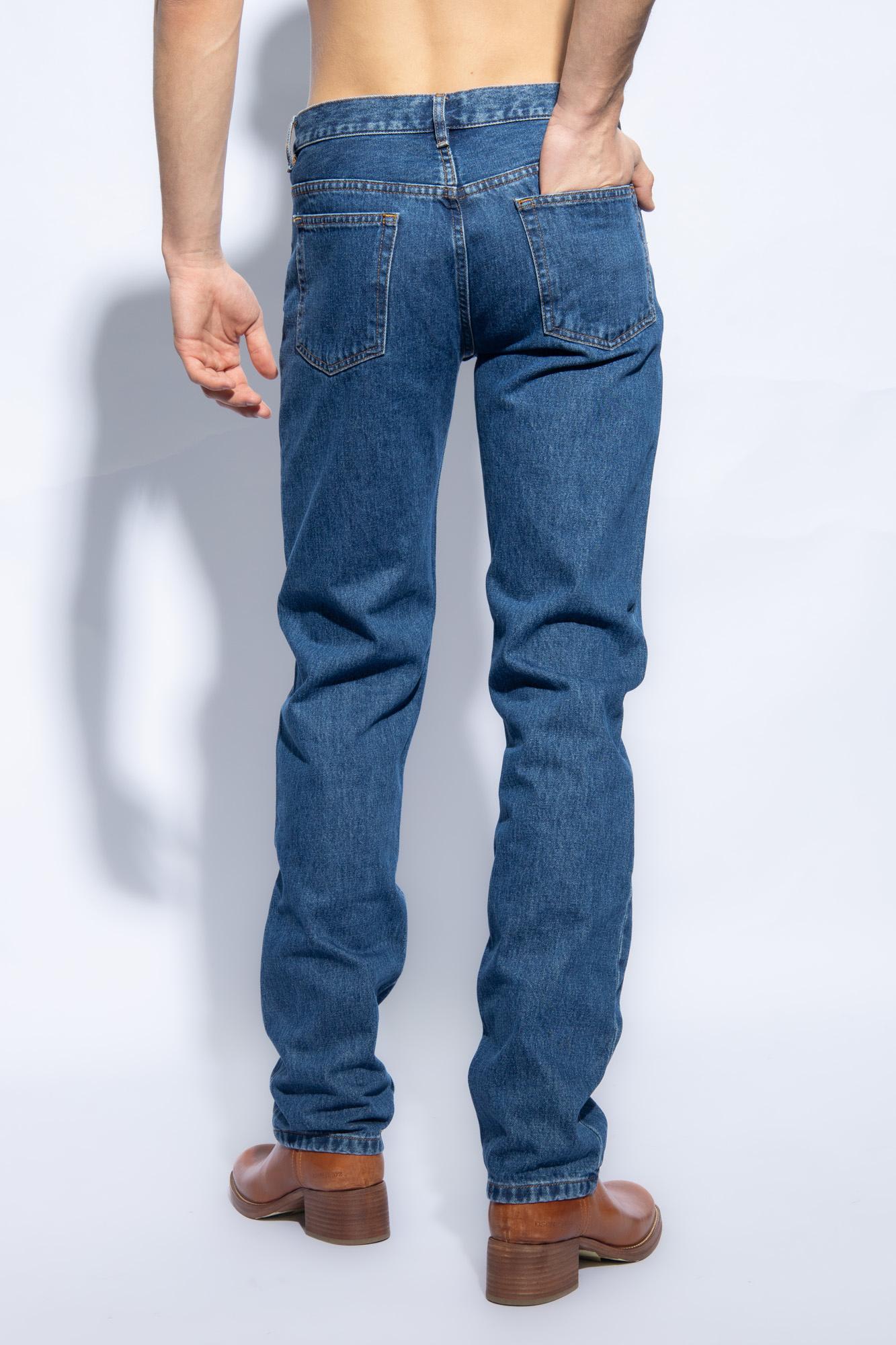 Shop Apc A.p.c. New Standard Jeans In Denim Blue