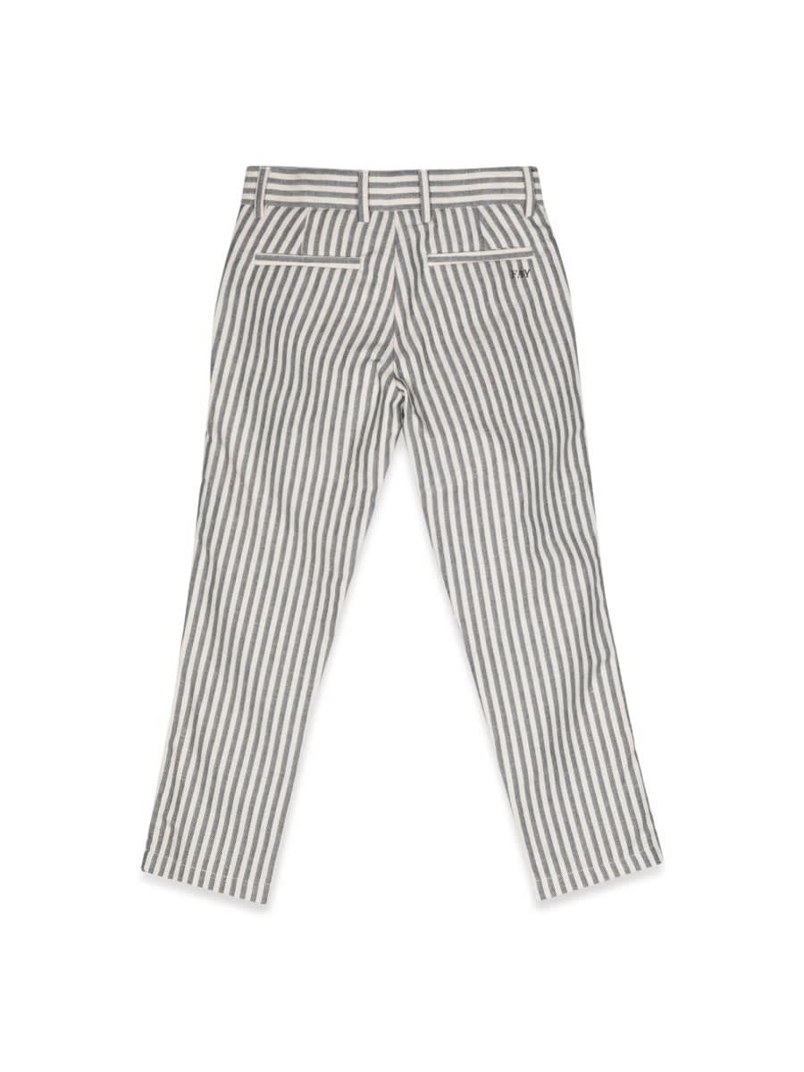 Shop Fay Striped Pants In Multicolour