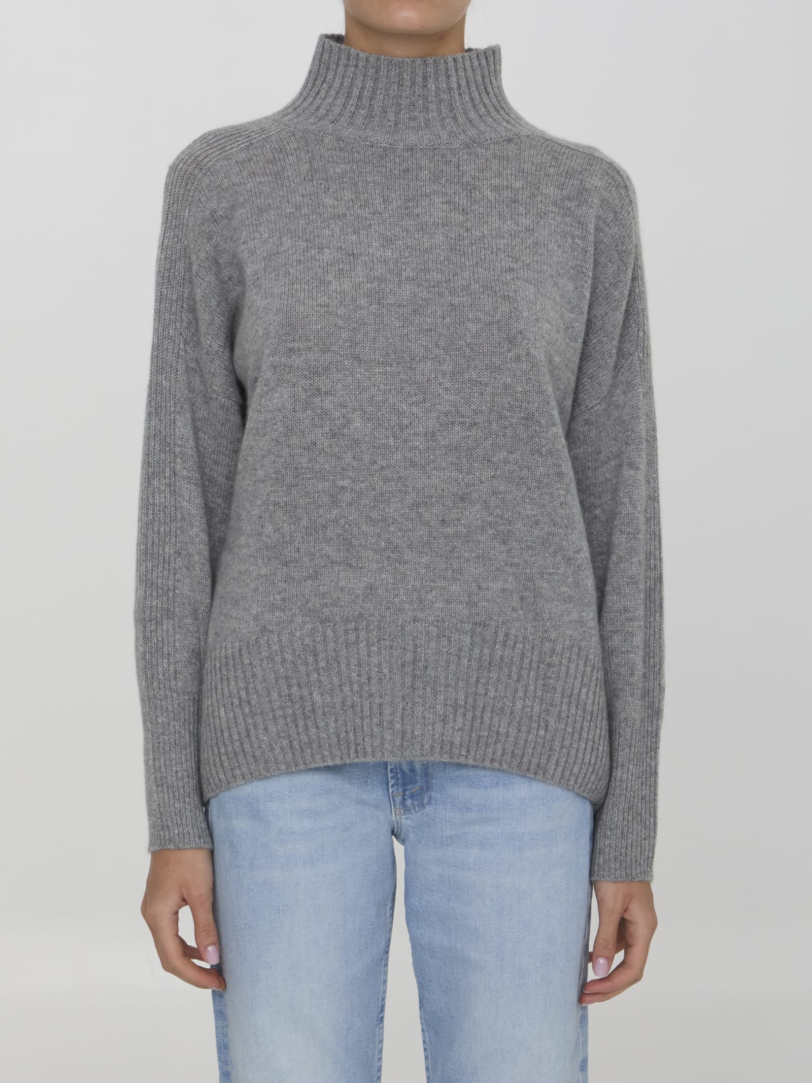 Shop Allude Cashmere Jumper In Grey