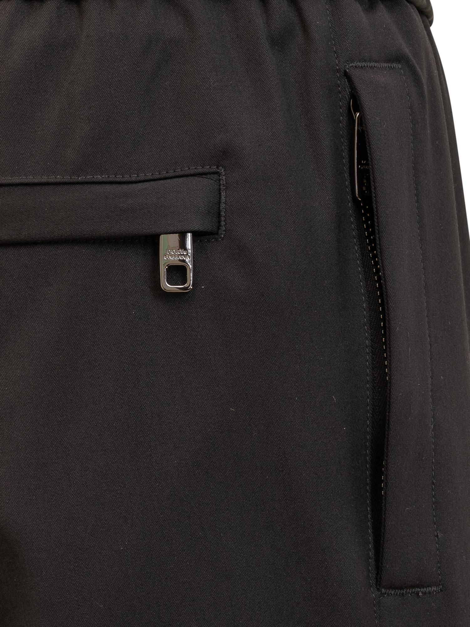 Dolce & Gabbana Stretch Cotton Jogging Pants With Tag In Nero