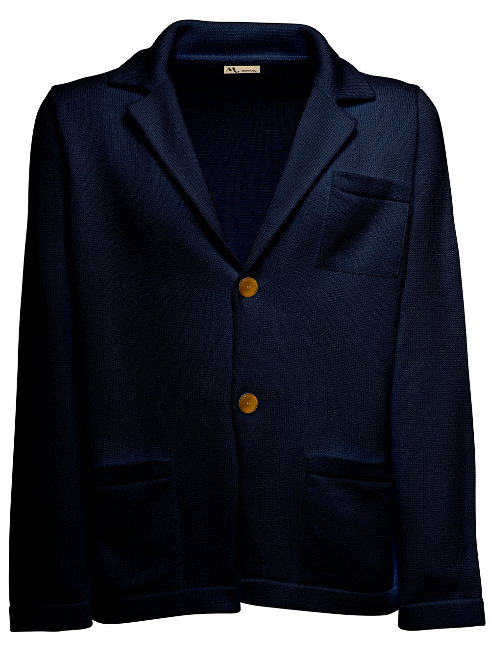 Doppiaa Single-breasted Double-breasted Men Blue Cotton Jacket