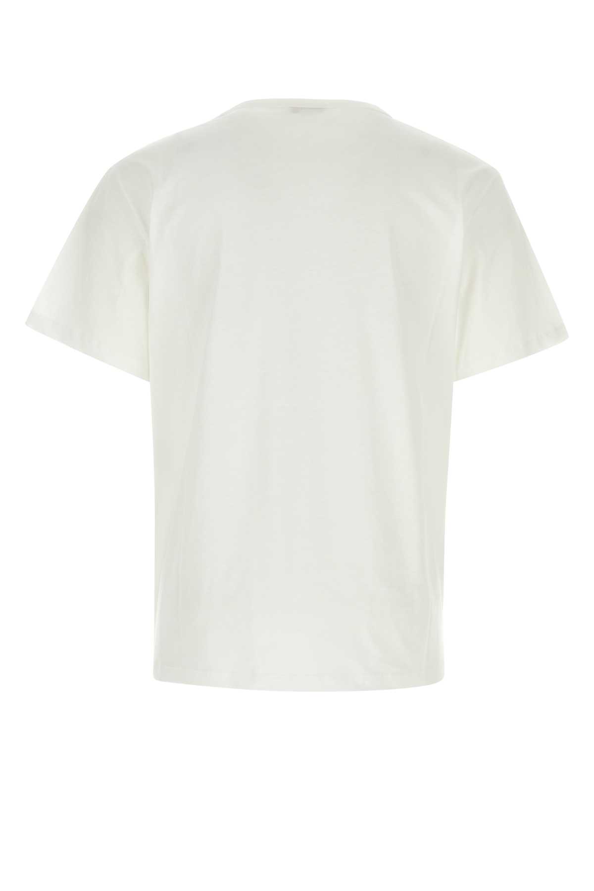 Shop Alexander Mcqueen White Cotton T-shirt In Whiteblack