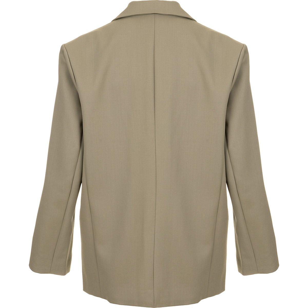 Anine Bing Quinn Buttoned Oversize Blazer In Green
