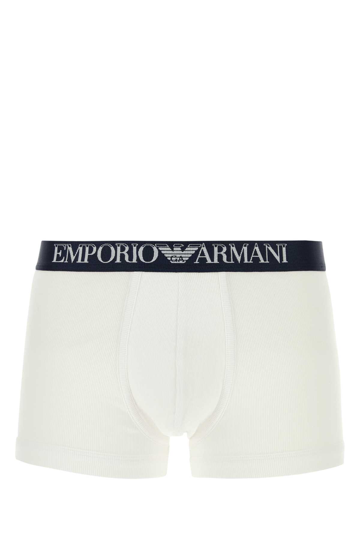 Shop Emporio Armani Cotton Boxer Set In 17135